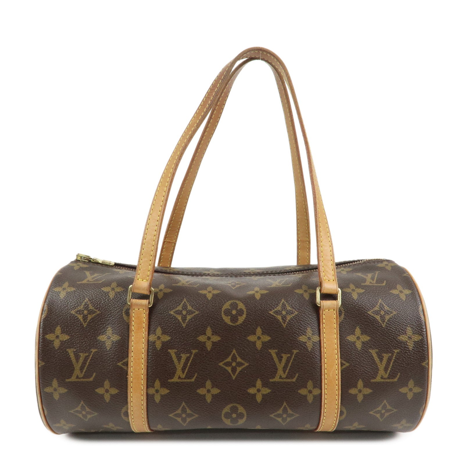 Louis Vuitton Monogram Papillon 30 Old Style Hand Bag Brown M51365