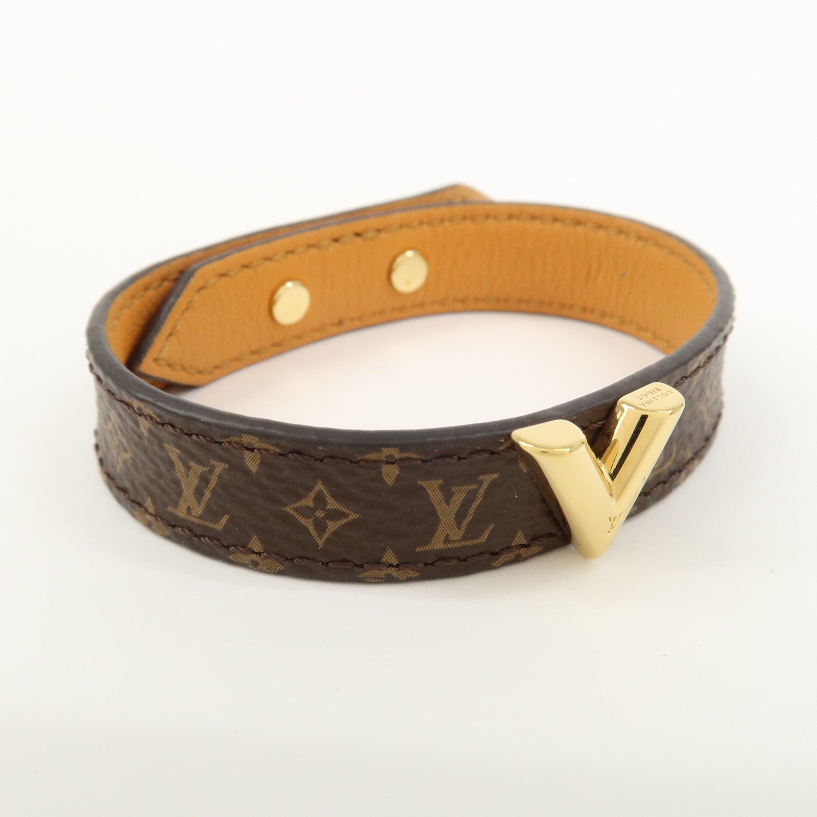 Louis Vuitton Monogram Essential V Bracelet Brown M6042