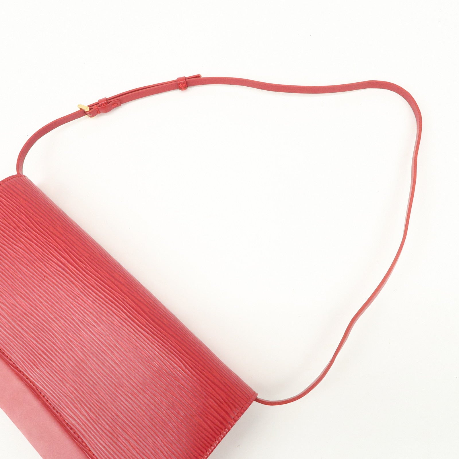 Louis Vuitton Epi leather Honfleur Cuir Hand Bag Red M5273E