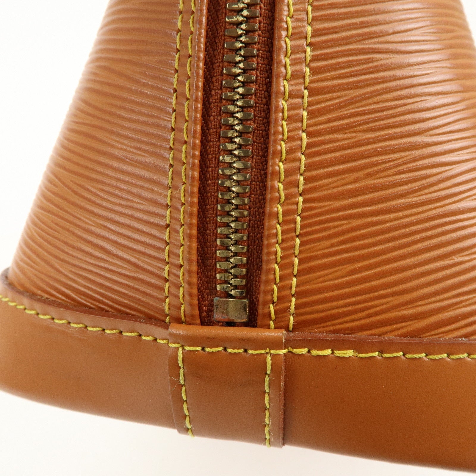 Louis Vuitton Epi Leather Alma PM Hand Bag Zipang Gold M52148