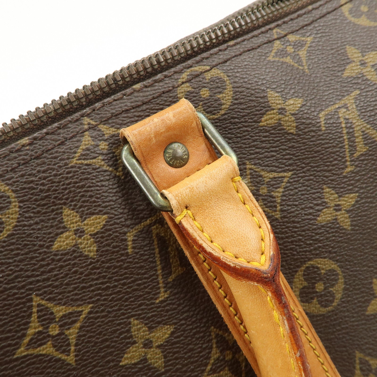 Louis Vuitton Monogram Keep All 45 Boston Bag Brown M41428 Used