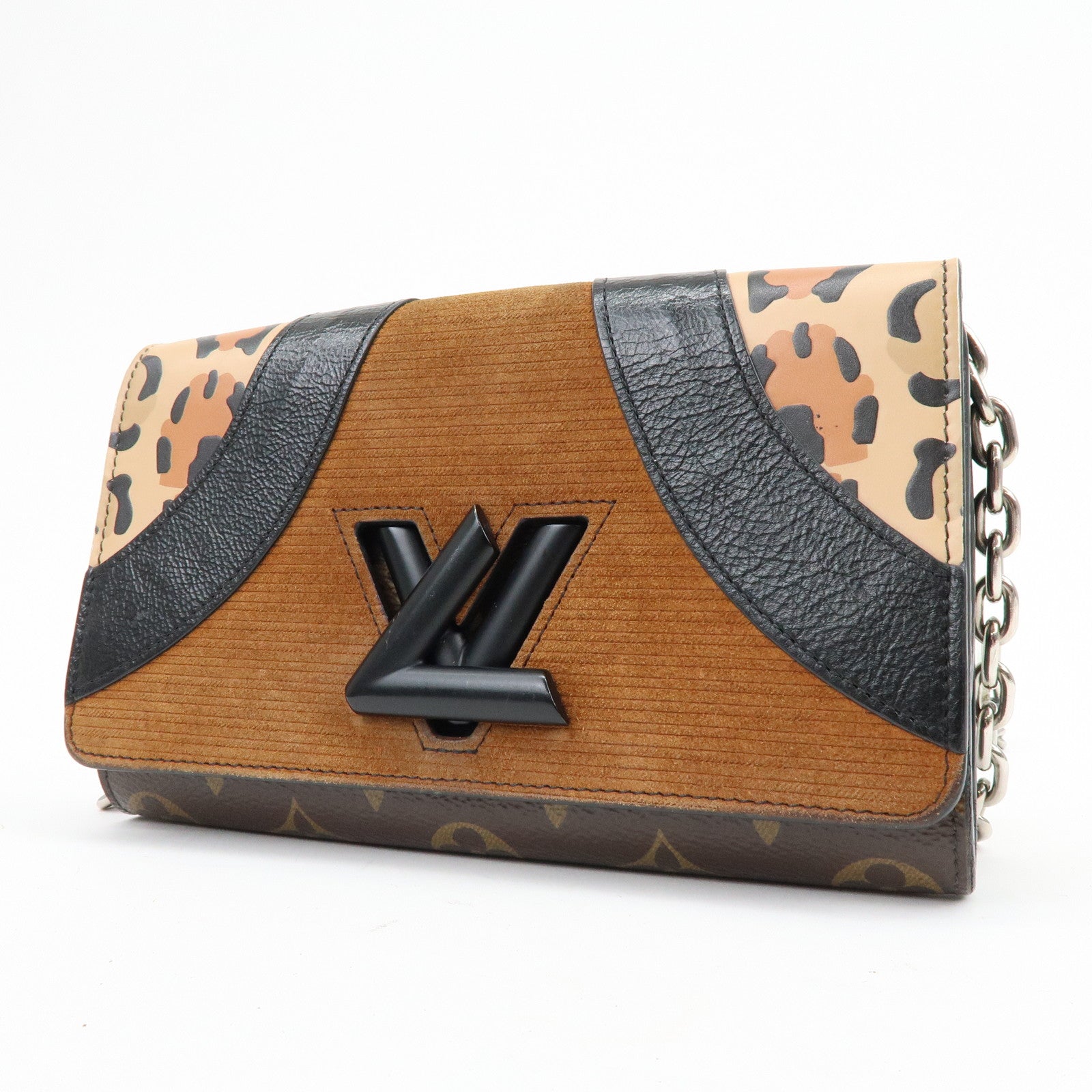 Louis Vuitton Monogram Portefeuille Twist Chain Shoulder Bag M51832