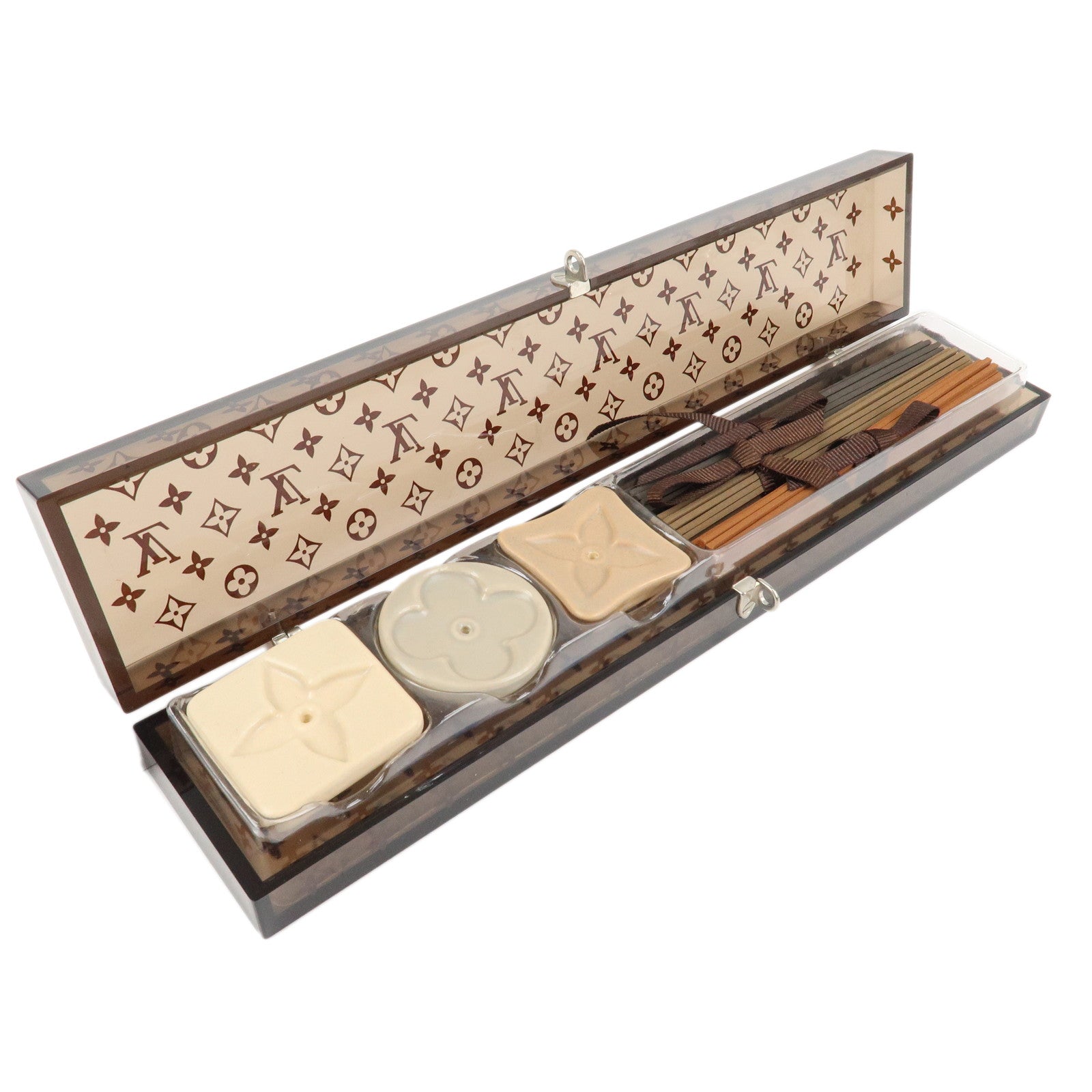 Louis Vuitton Monogram 25th Anniversary Incense Set Plastic Brown Used