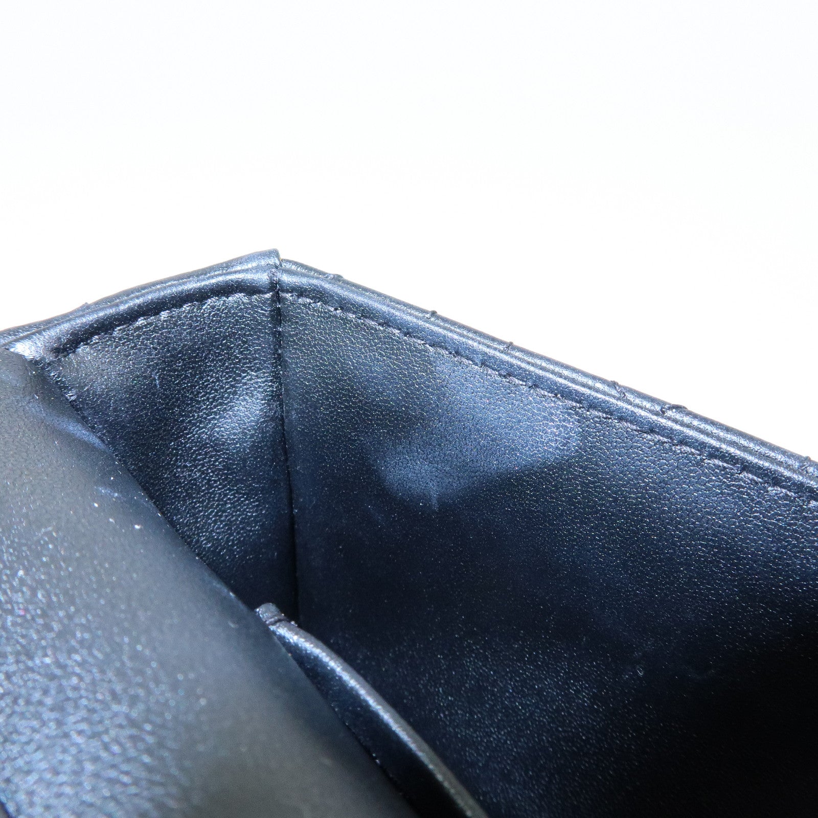Christian Dior Canage My Dior Lamb Skin Dior Talk Phone Bag Black
