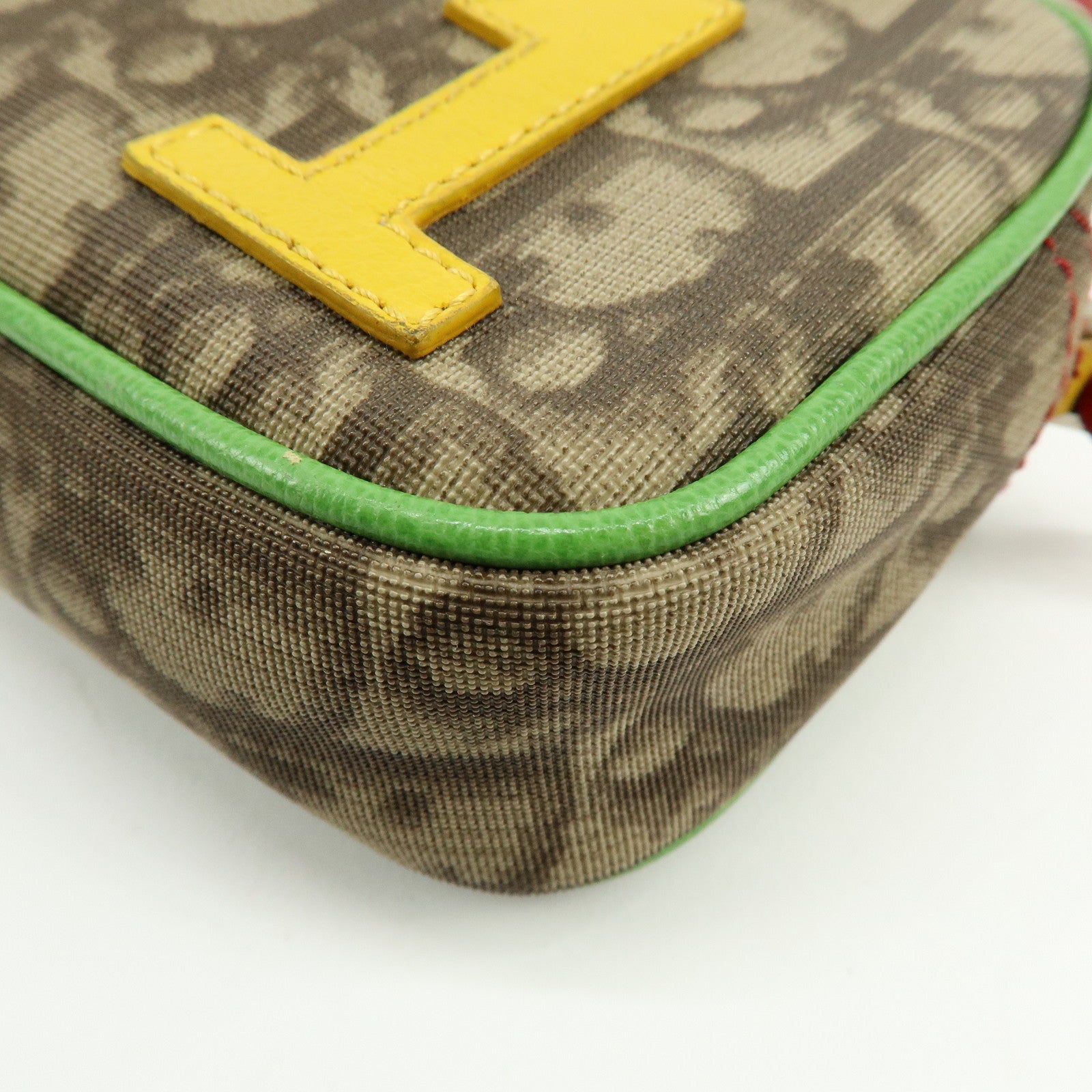 Christian Dior Trotter Rasta Mini Shoulder Bag Hand Bag Brown Red