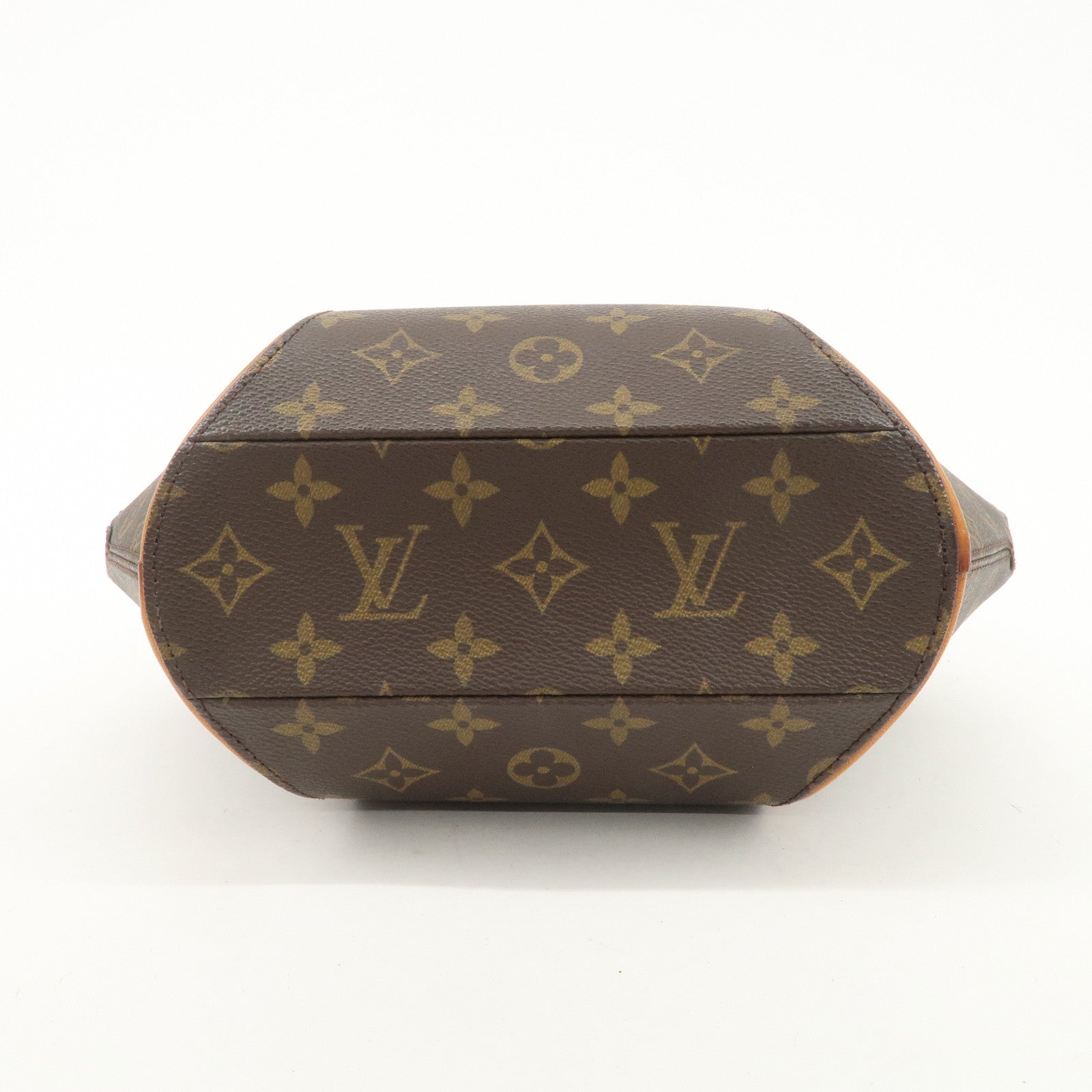 Louis Vuitton Monogram Ellipse PM Hand Bag Brown Gold Hardware M51127 Used