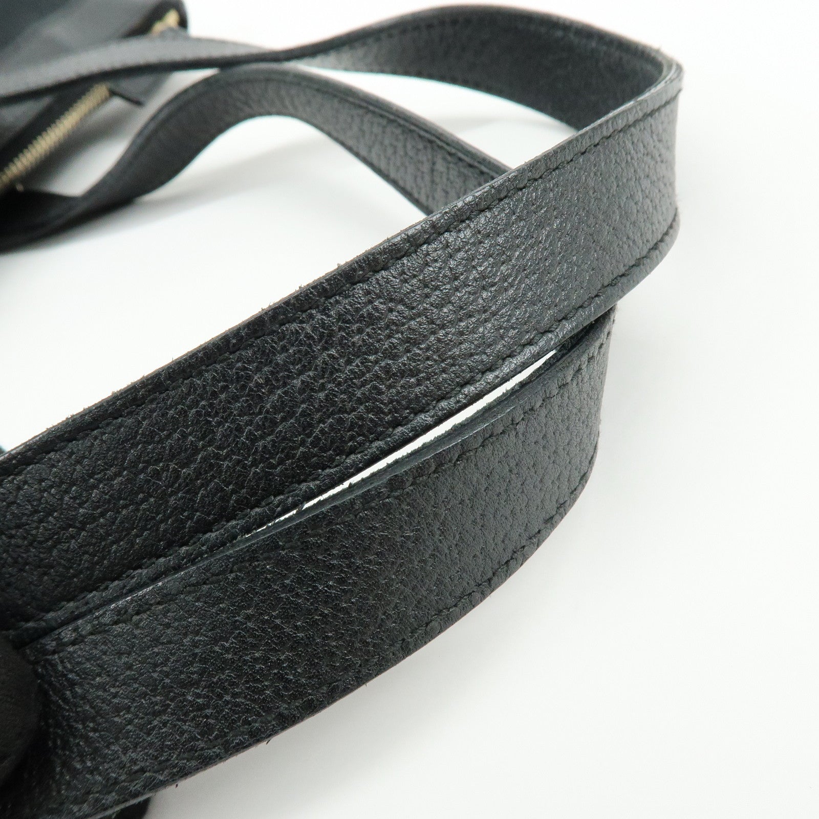 GUCCI Abbey GG Canvas Leather Tote Bag Shoulder Bag Black 141470