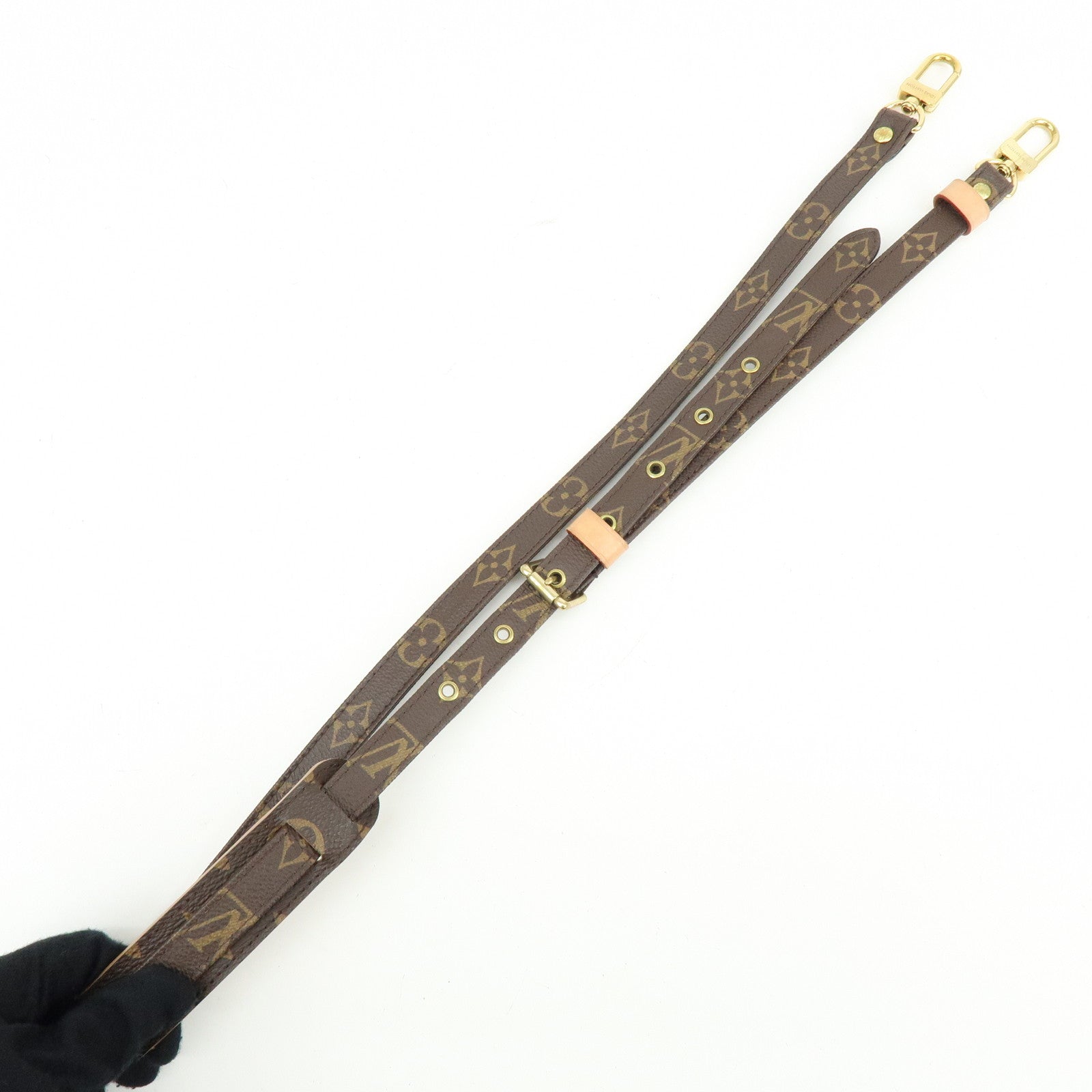 Louis Vuitton Monogram Adjustable Shoulder Strap Brown 120cm J52315