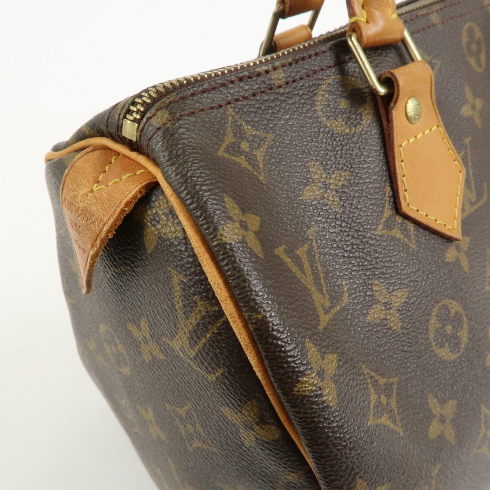 Louis Vuitton Monogram Speedy 30 Boston Bag Hand Bag Brown M41526