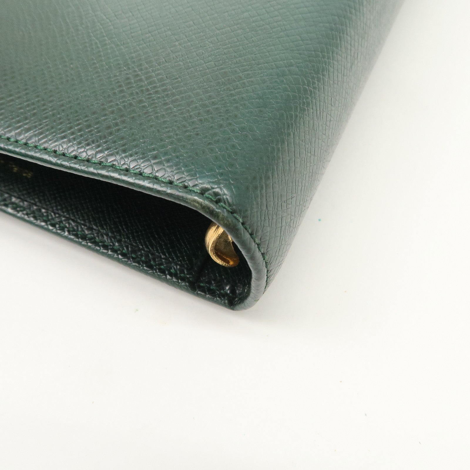 Louis Vuitton Taiga Agenda MM Planner Cover Epicea R20431 Used