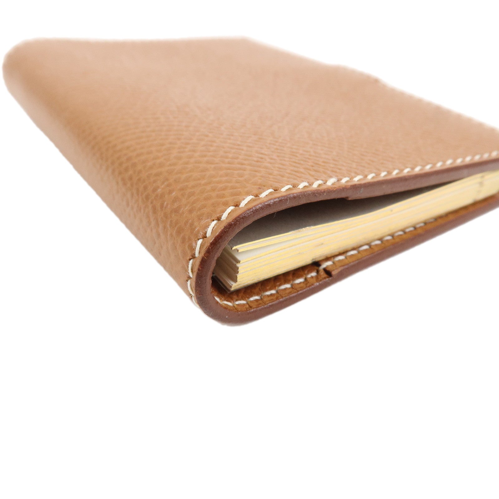 HERMES Agenda PM Epsom Leather Planner Cover Beige Used
