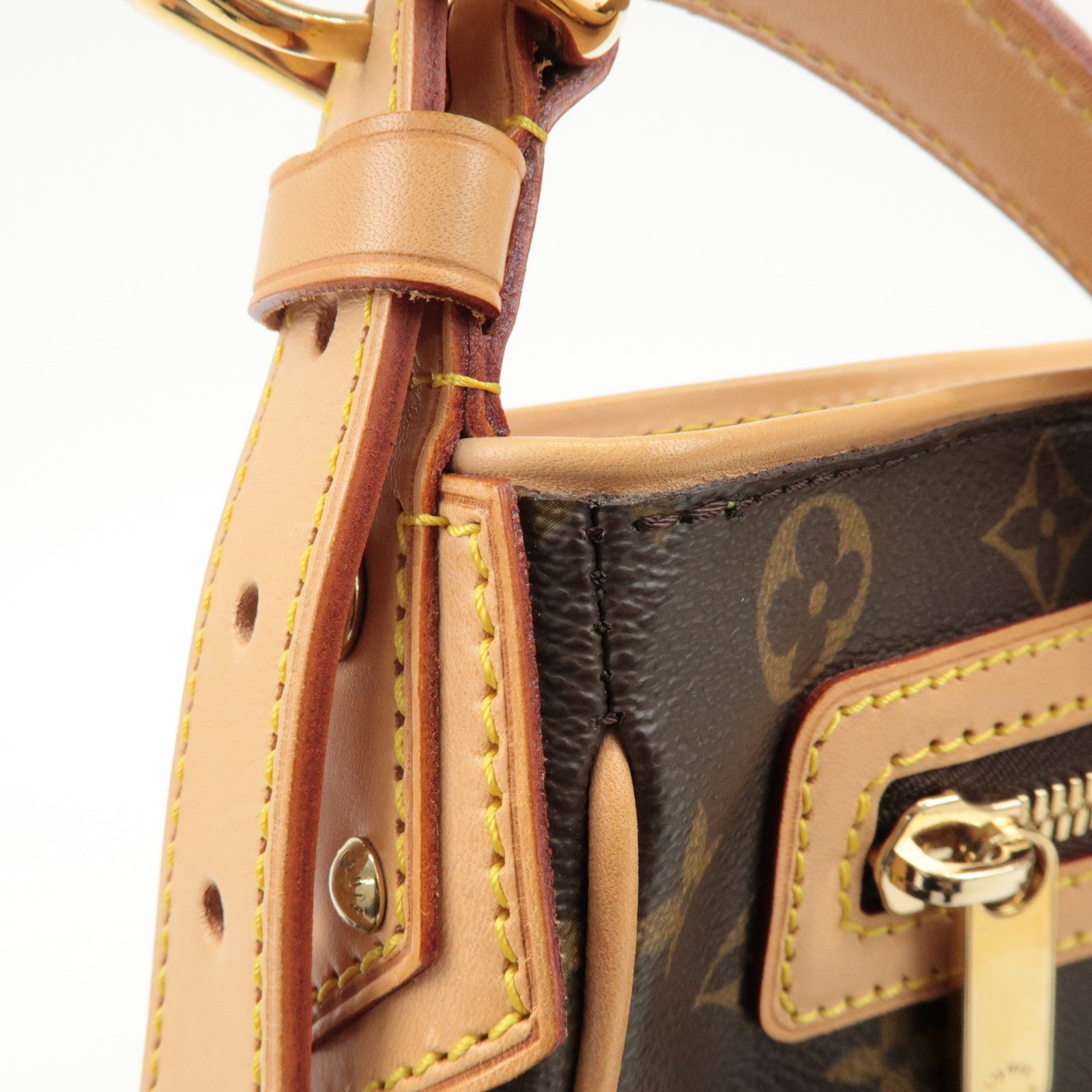 Louis Vuitton Monogram Hudson GM Shoulder Bag Brown M40045 Used