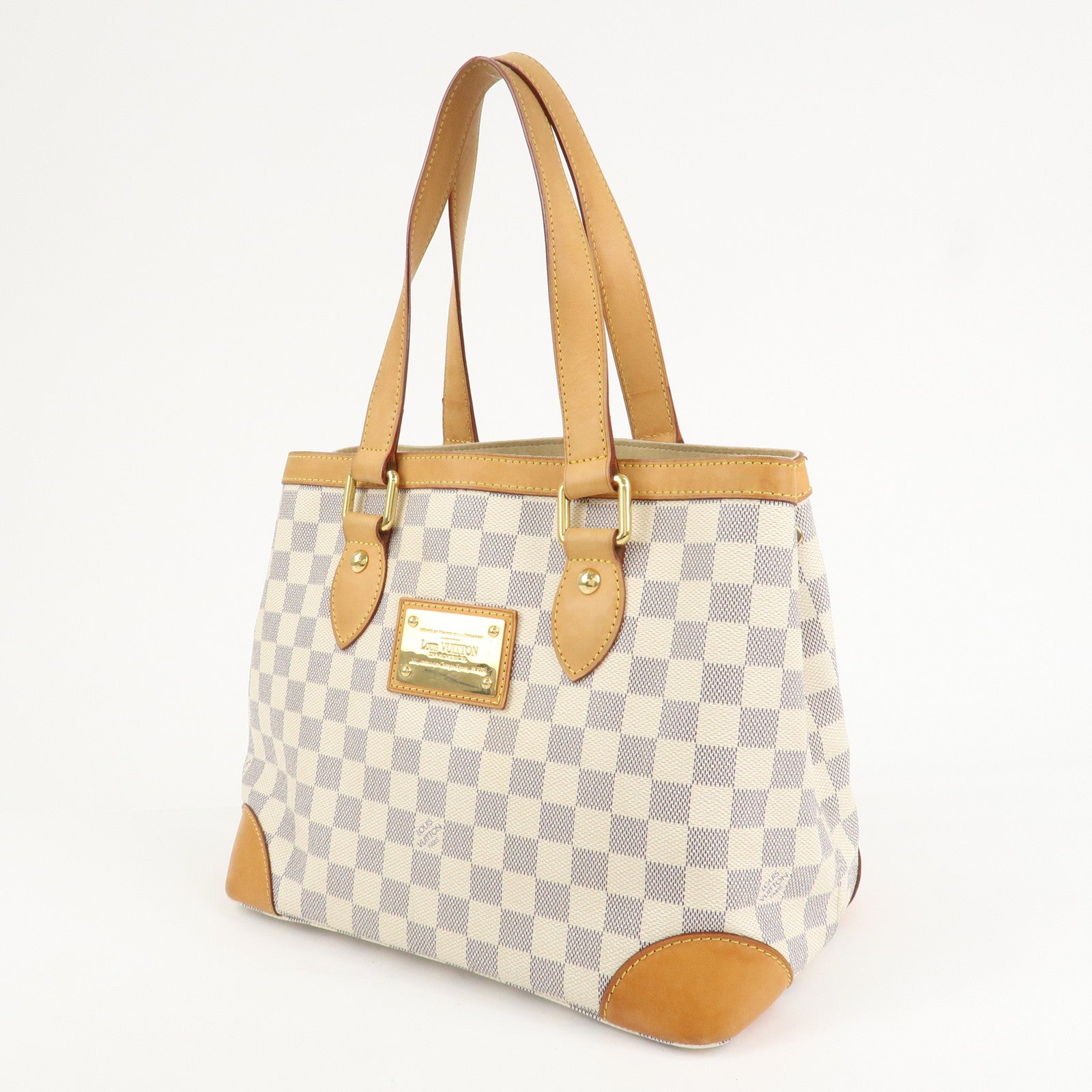 Louis Vuitton Damier Azur Hampstead PM Hand Bag Ivory N51207