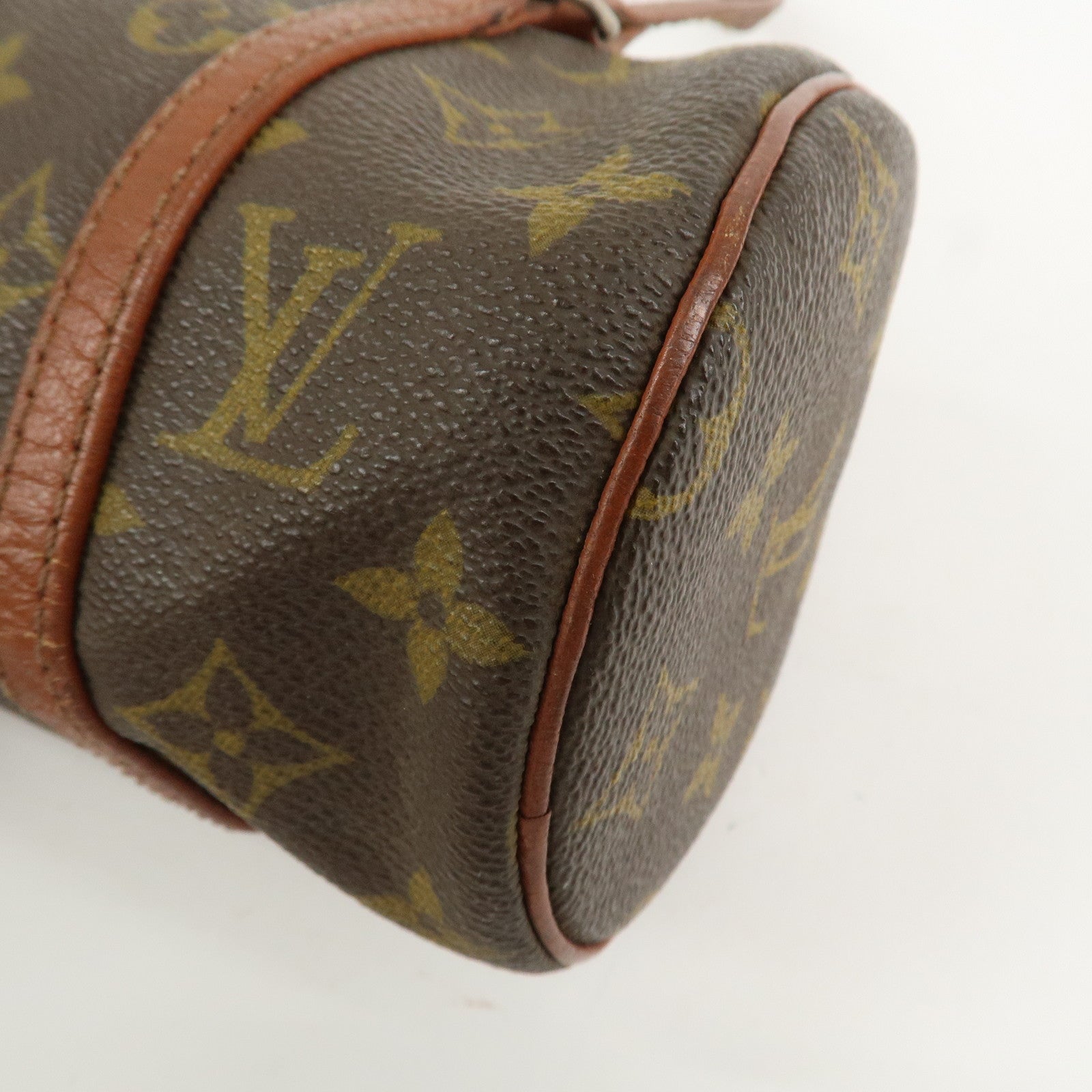 Louis Vuitton Monogram Papillon 26 Hand Bag Old Style Brown M51366