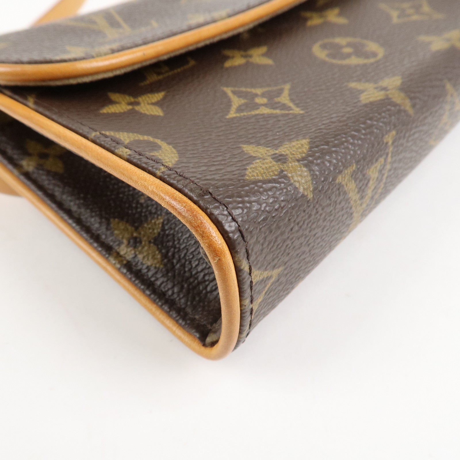 Louis Vuitton Monogram Pochette Florentine Waist Bag Belt XS M51855 Used