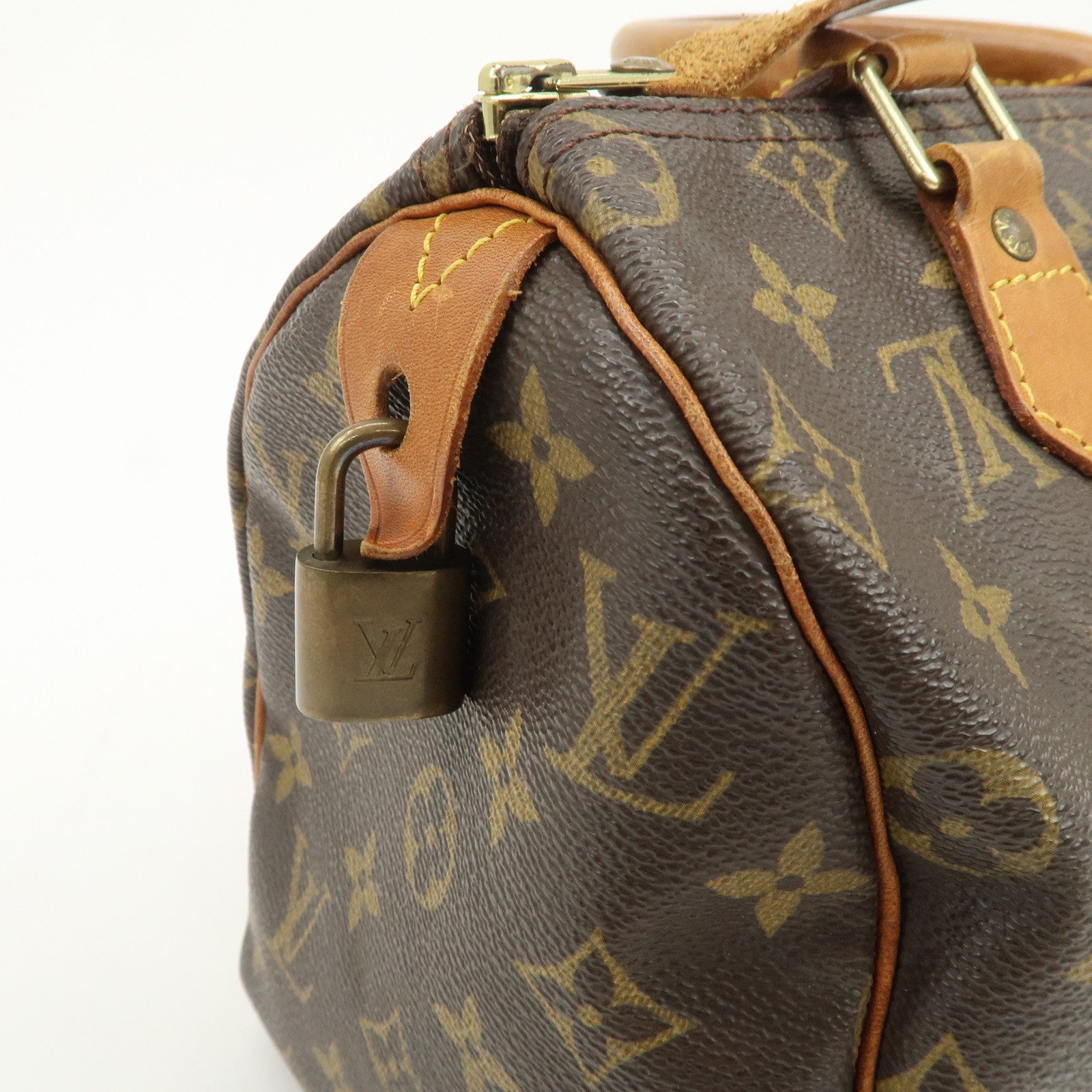 Louis Vuitton Monogram Speedy 25 Boston Bag Hand Bag Brown M41528