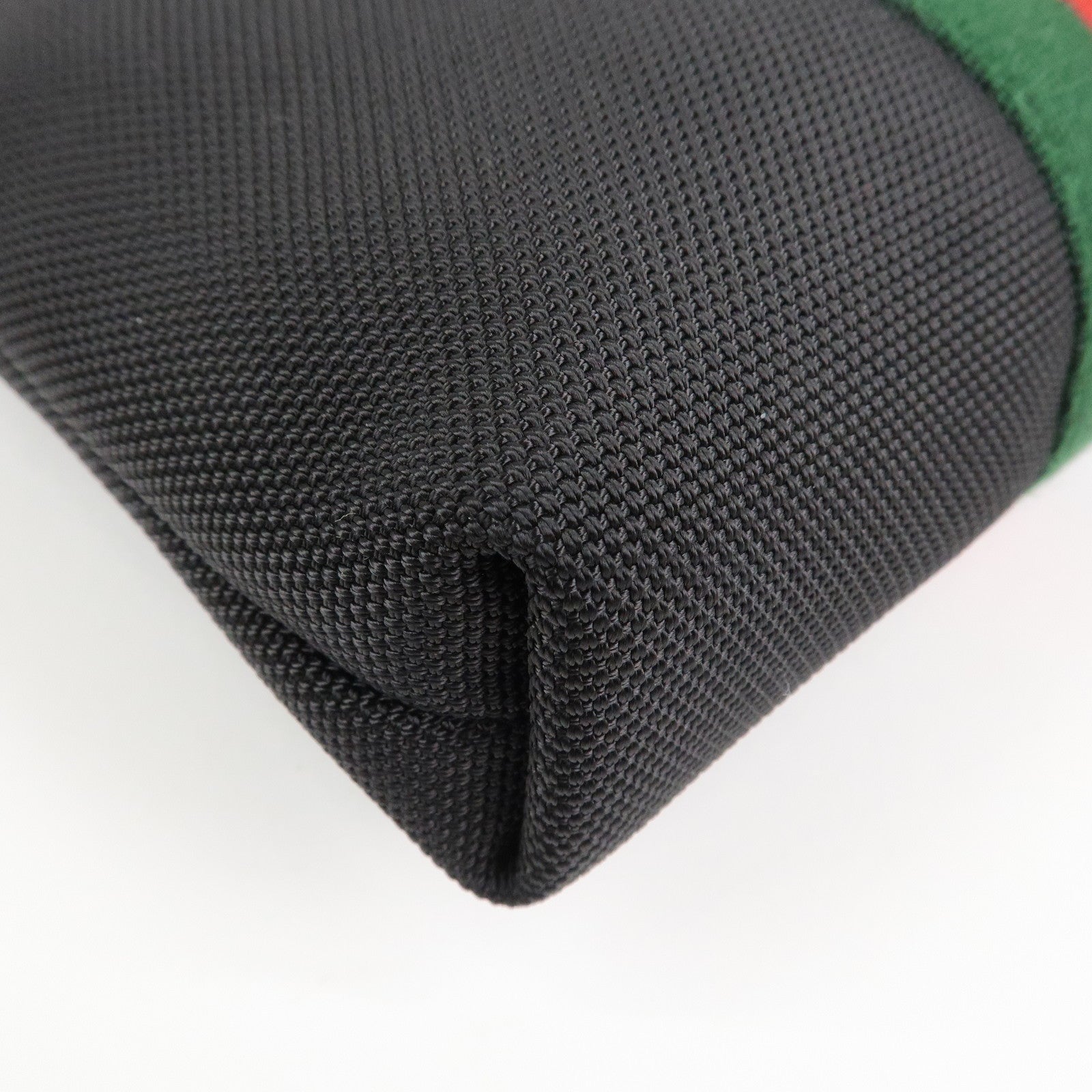 GUCCI Sherry Canvas Leather Shoulder Bag Crossbody Bag Black 631195