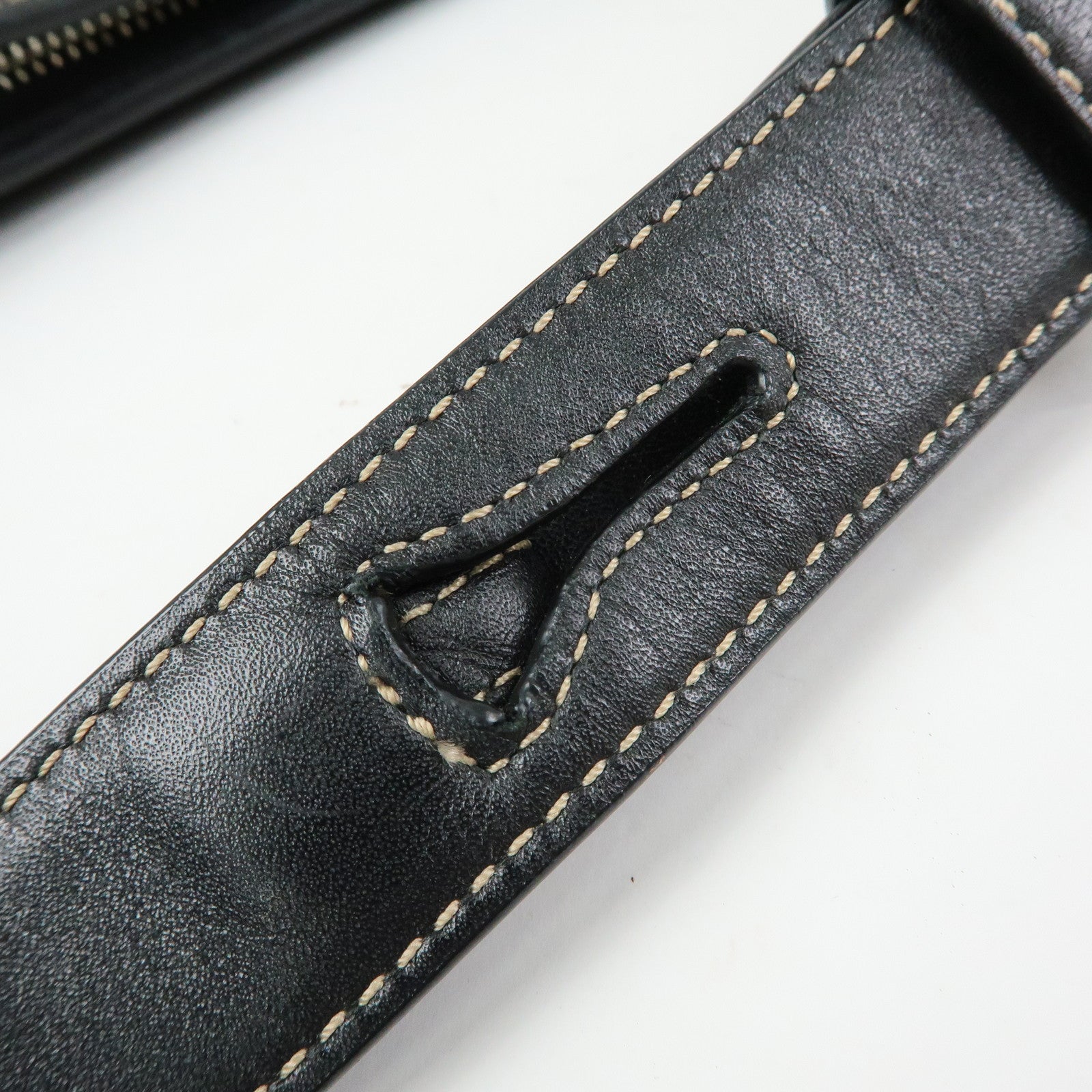 COACH Signature Set of 2 Canvas Leather Shoulder Bag Hand Bag Black