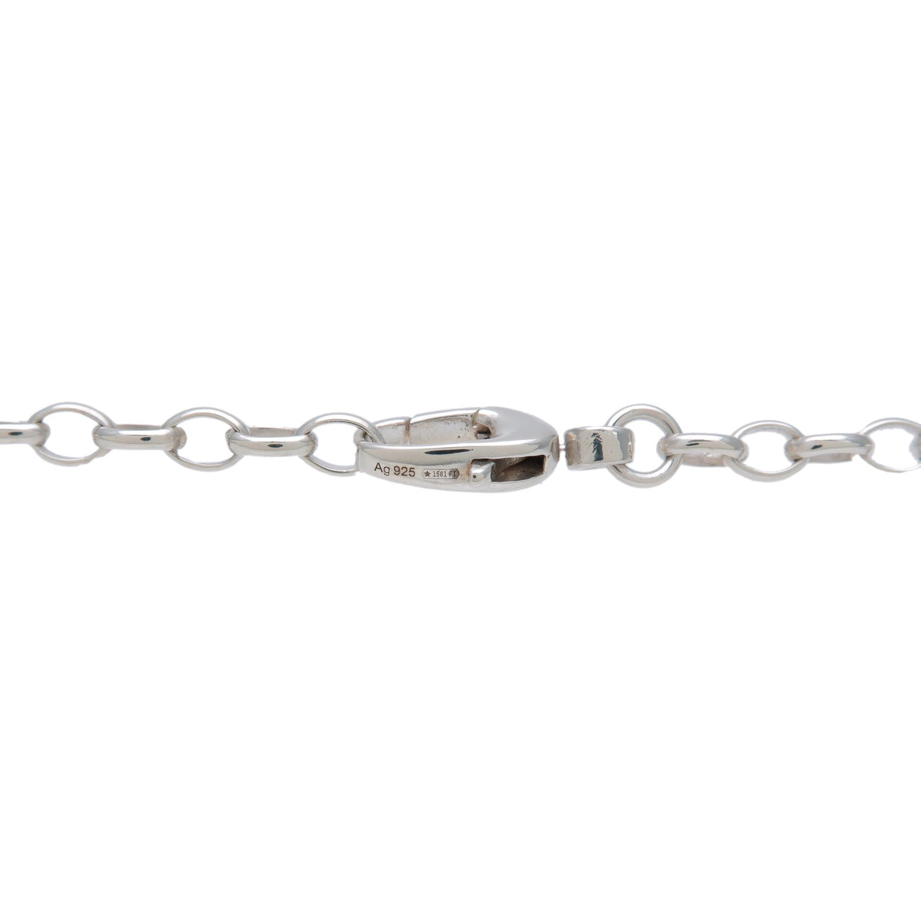 GUCCI Interlocking G Doppia G Necklace SV925 Silver 147749