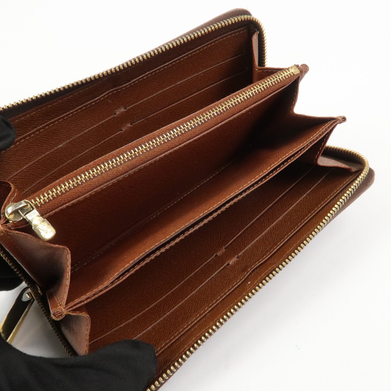 Louis Vuitton Monogram Zippy Round Long Wallet Brown M42616