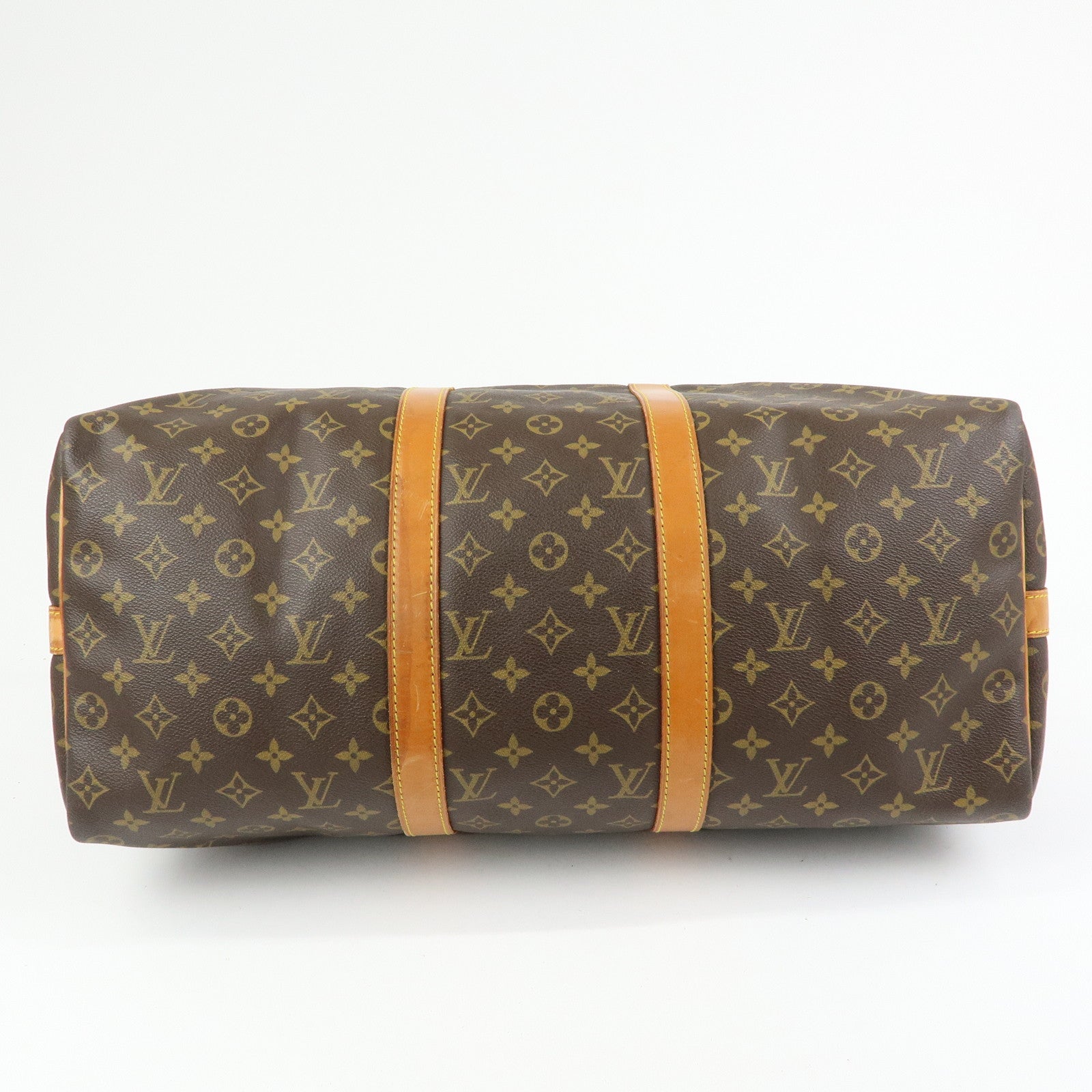 Louis Vuitton Monogram Keep All Bandouliere 50 Boston Bag M41416