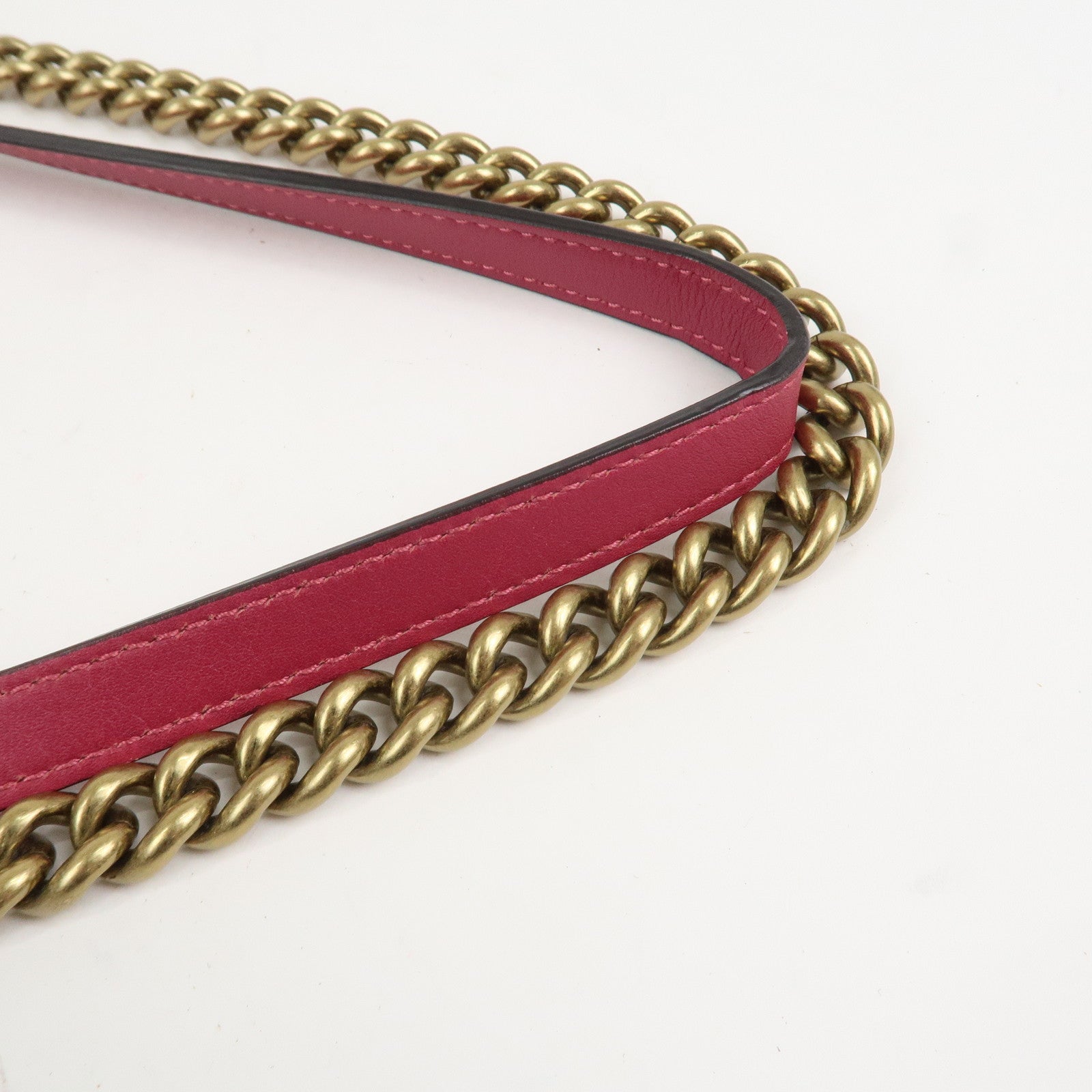 GUCCI GG Marmont Medium Velour Chain Shoulder Bag Pink 443496