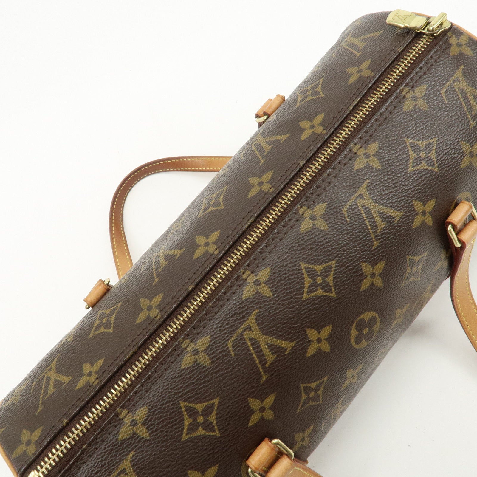 Louis Vuitton Monogram Papillon 30 Hand Bag New Style Brown M51385