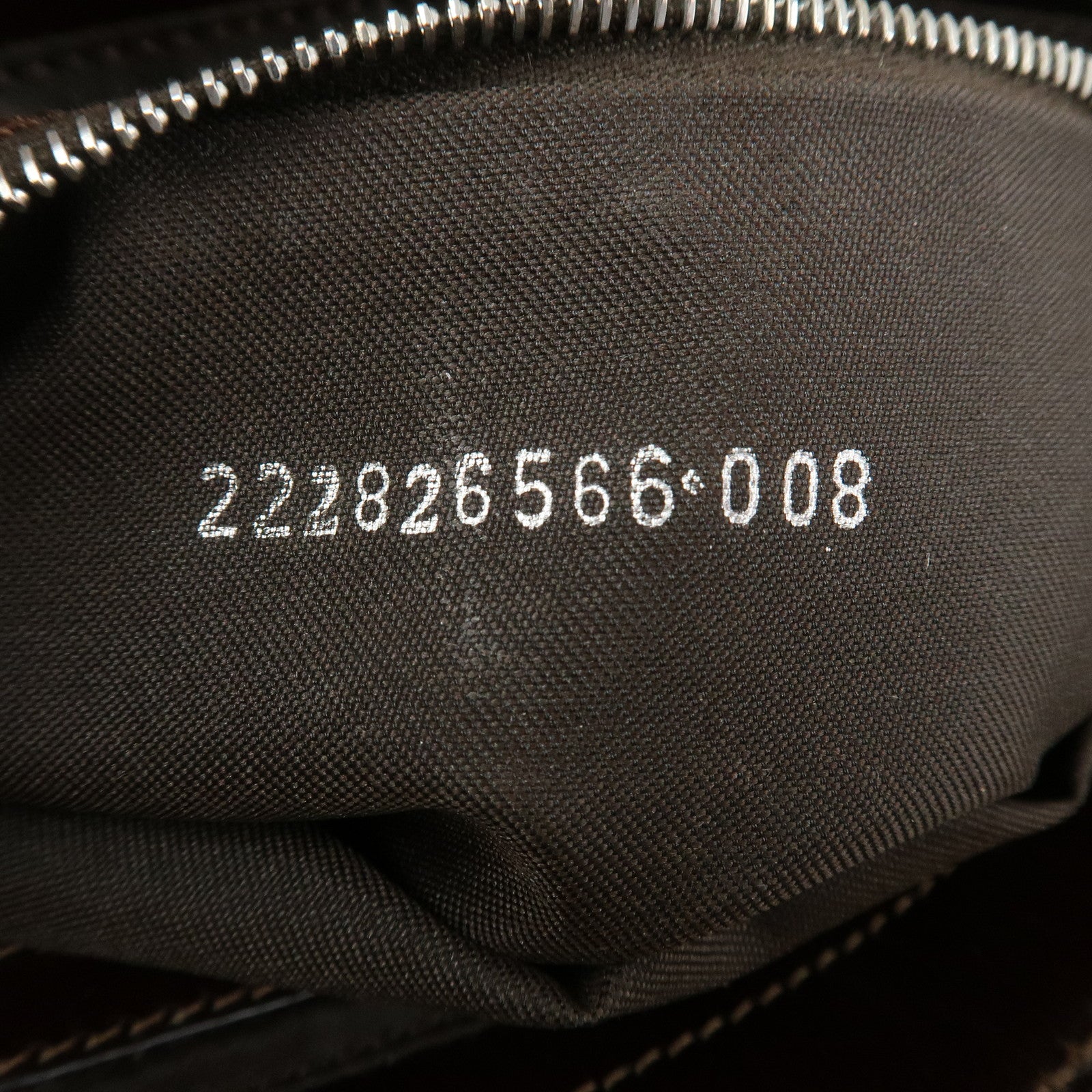 FENDI Zucca Canvas Leather Shoulder Bag Ivory Brown 26566