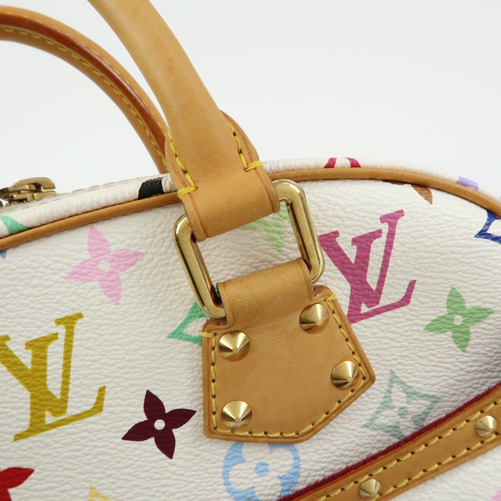 Louis Vuitton Monogram Multicolor Trouville Hand Bag Blanc M92663