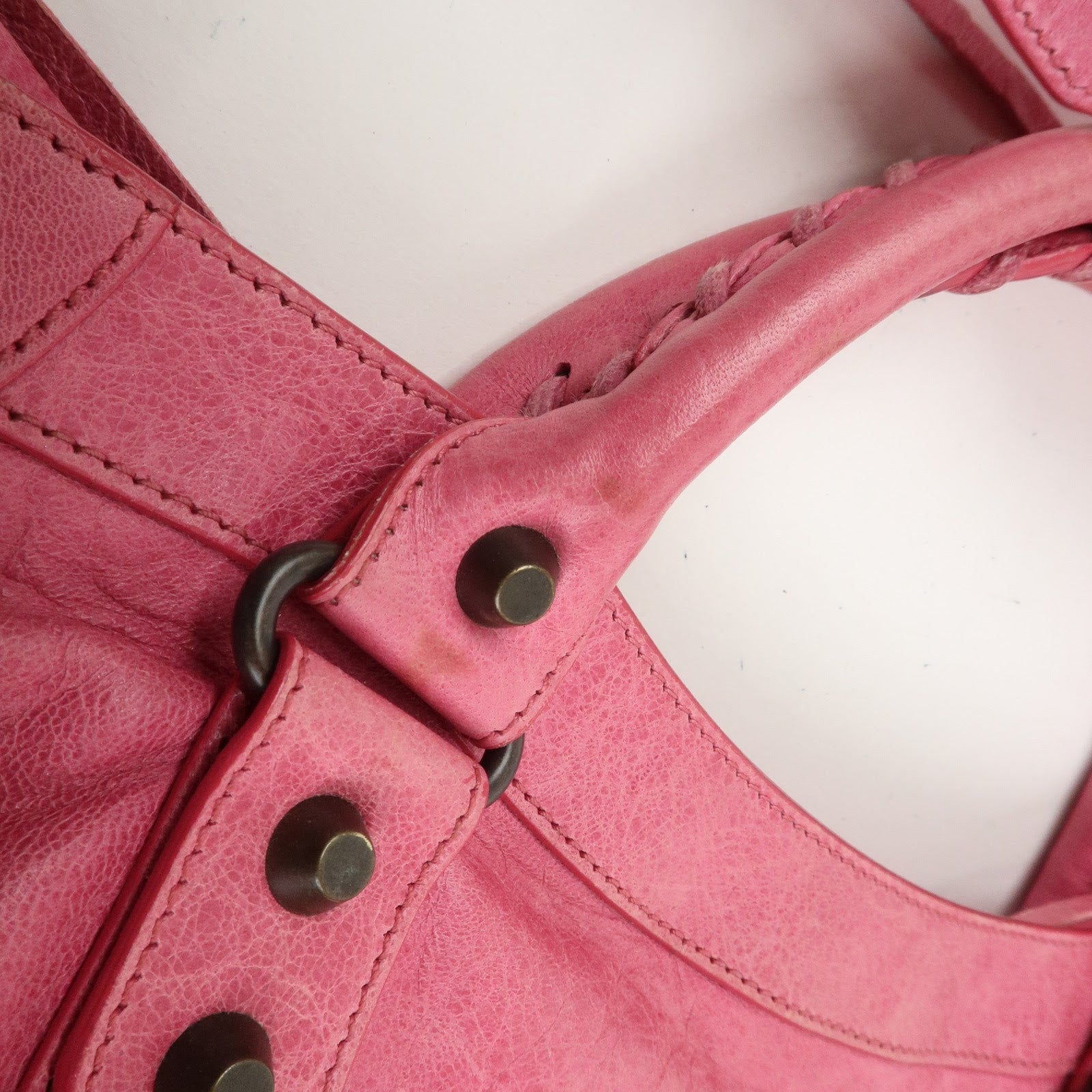 BALENCIAGA The City Leather 2Way Bag Hand Bag Shoulder Bag 115748