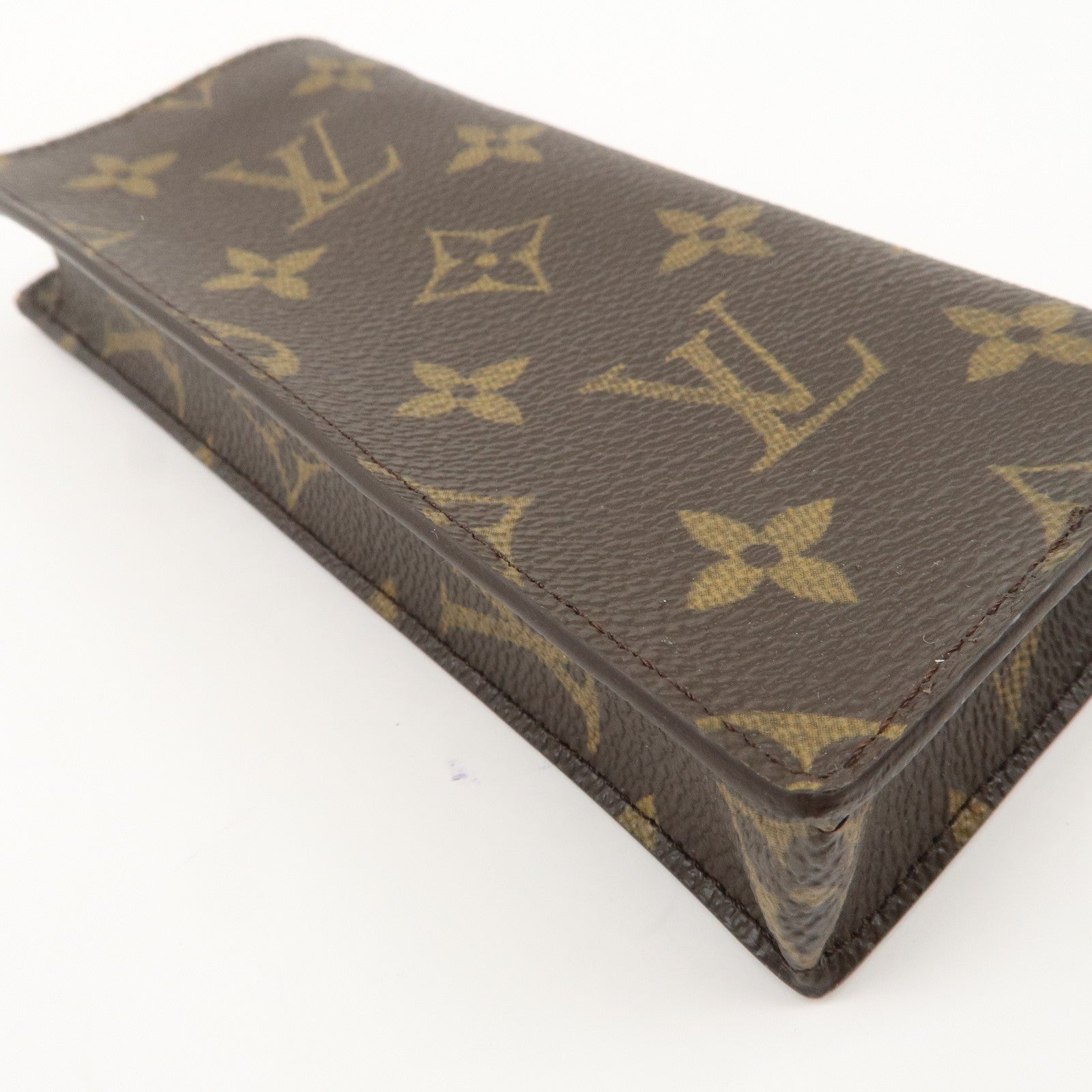 Louis Vuitton Set of 2 Monogram Canvas Glass Case M62970 M62962 Used