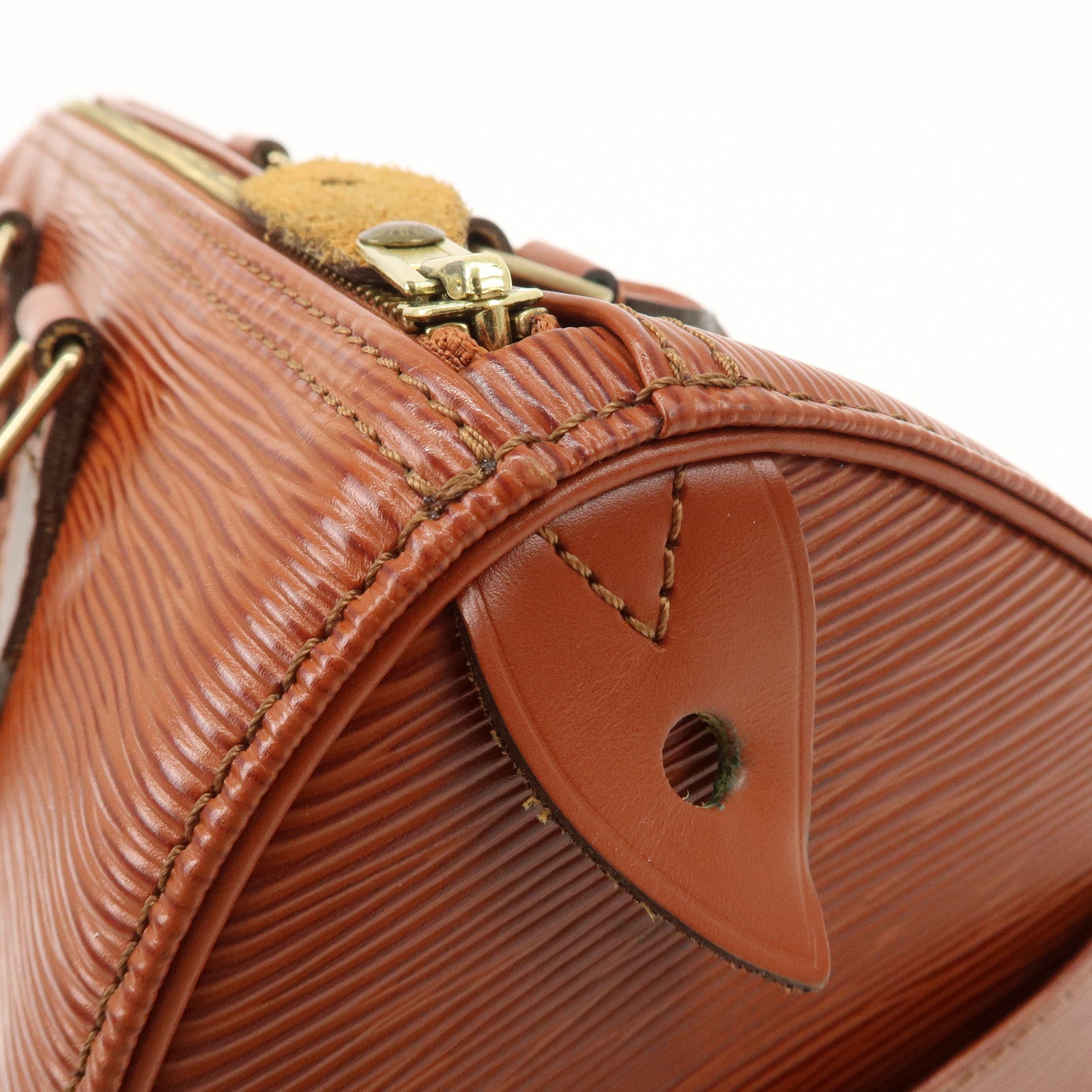 Louis Vuitton Epi Speedy 25 Hand Boston Bag Kenya Brown M43013 Used