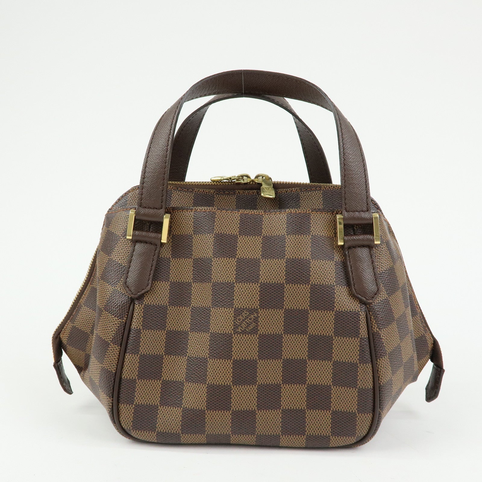 Louis Vuitton Damier Canvas Belem PM Hand Bag Ebene Brown N51173
