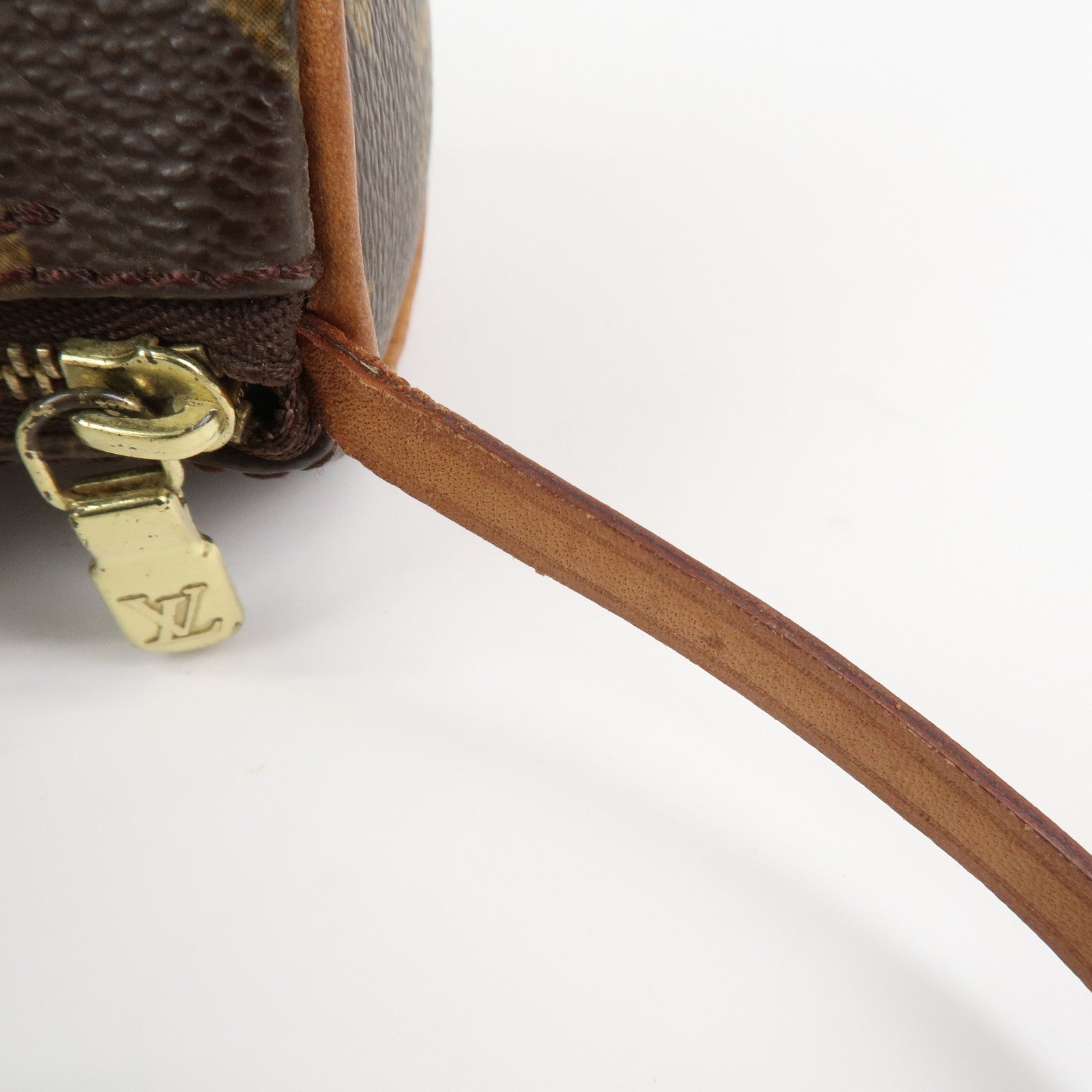 Louis Vuitton Monogram Set of 2 Mini Pouch for Papillon Bag Brown