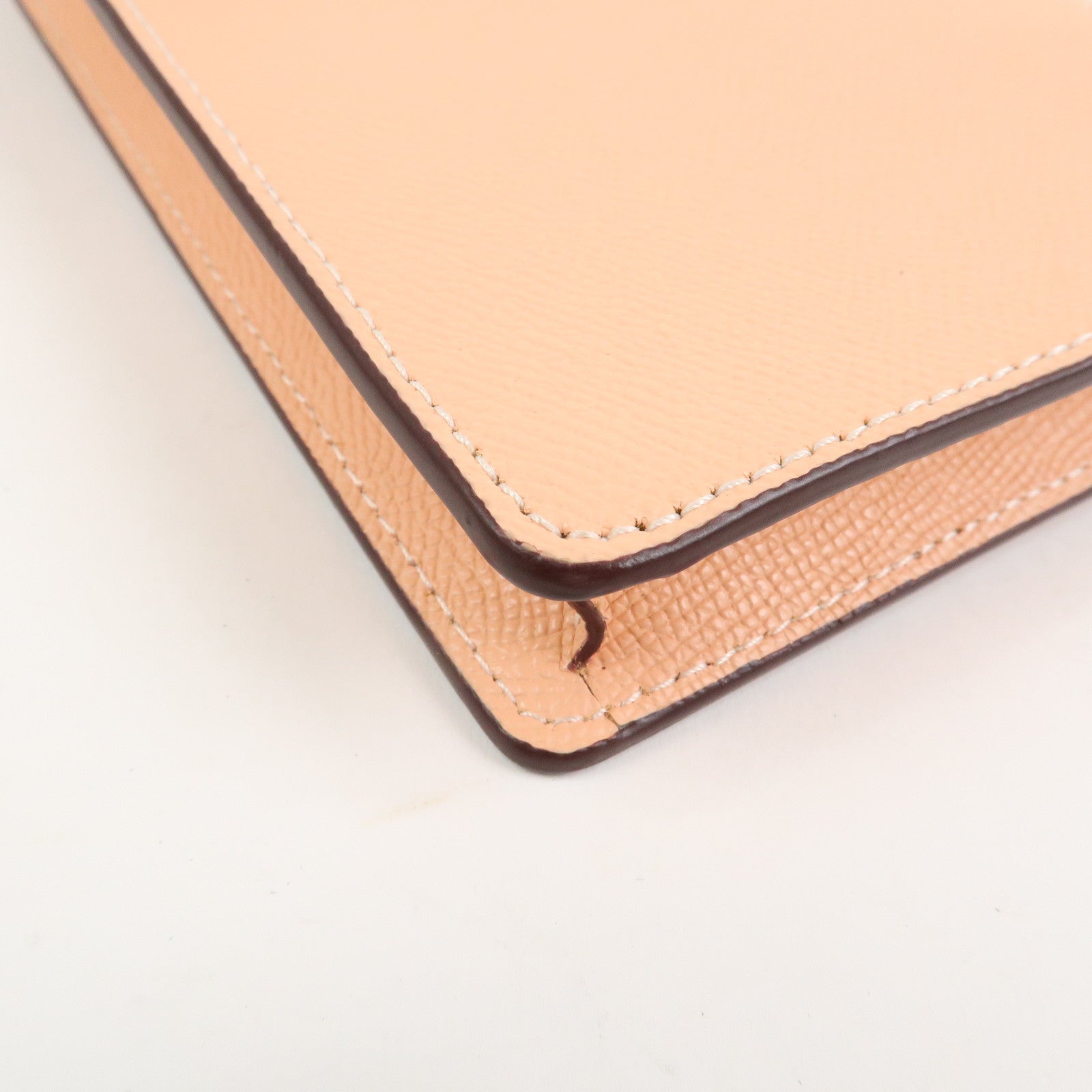 COACH Logo Leather Shoulder Bag Crossbody Bag Pink