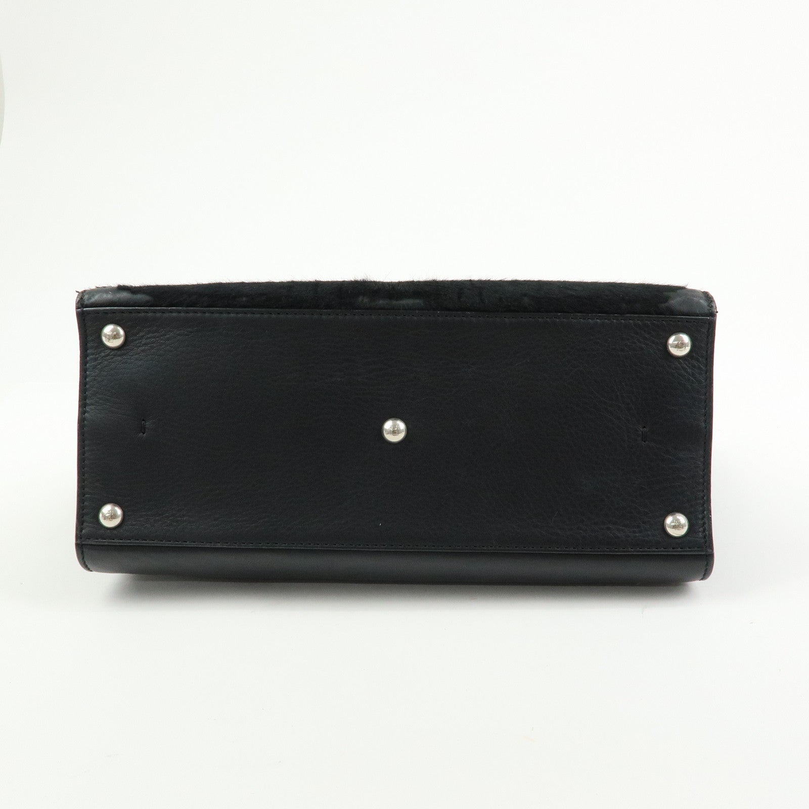 FENDI Trois Jours Leather Pony Hair 2Way Hand Shoulder Bag 8BH279