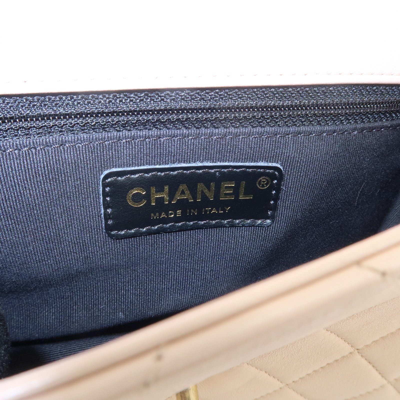 CHANEL Matelasse Mini Flap Lamb Skin Chain Shoulder Bag AS2495