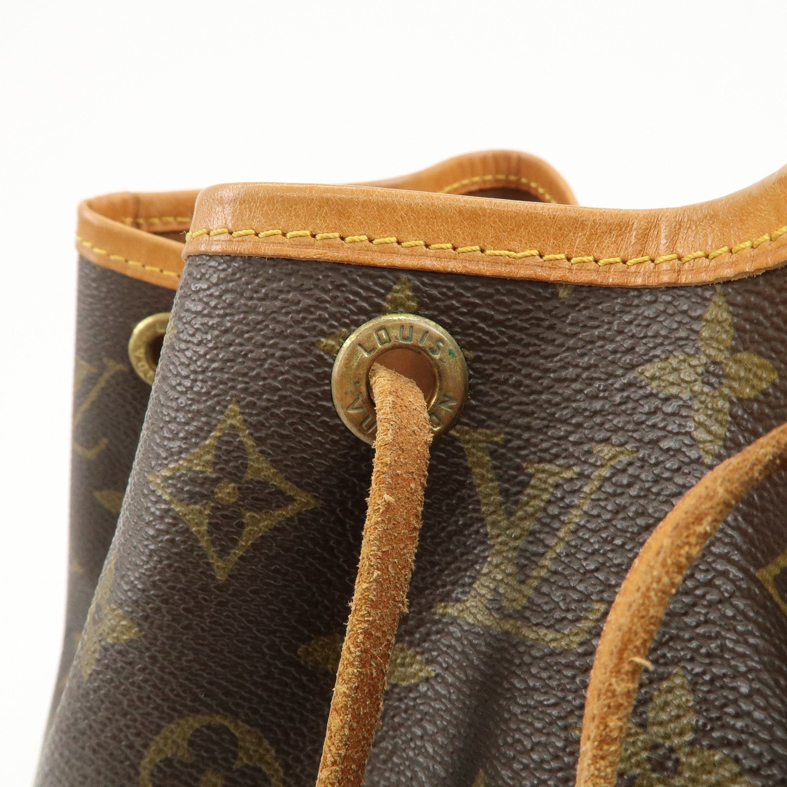 Louis Vuitton Monogram Petit Noe Shoulder Bag Brown M42226