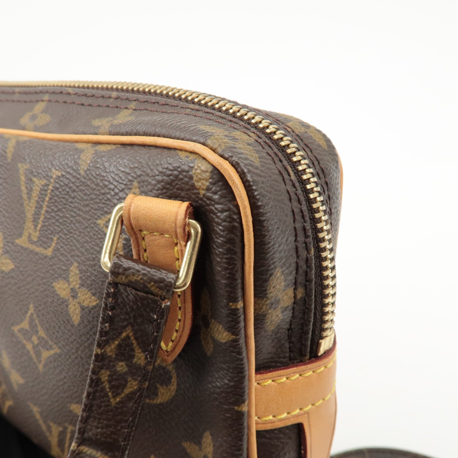 Louis Vuitton Monogram Pochette Marly Bandouliere Bag Brown M51828 Used