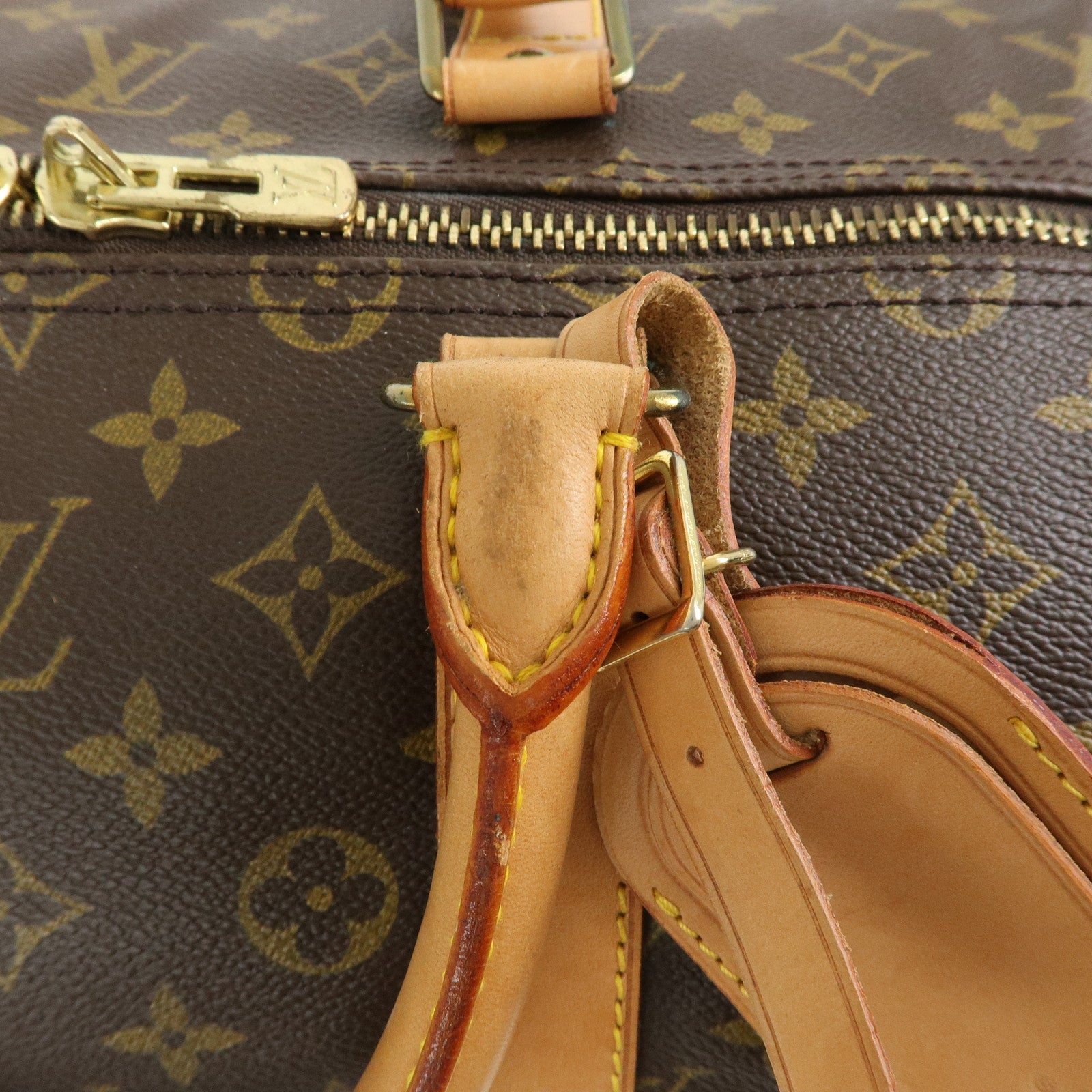 Louis Vuitton Monogram Keep All Bandouliere 55 Boston Bag M41414