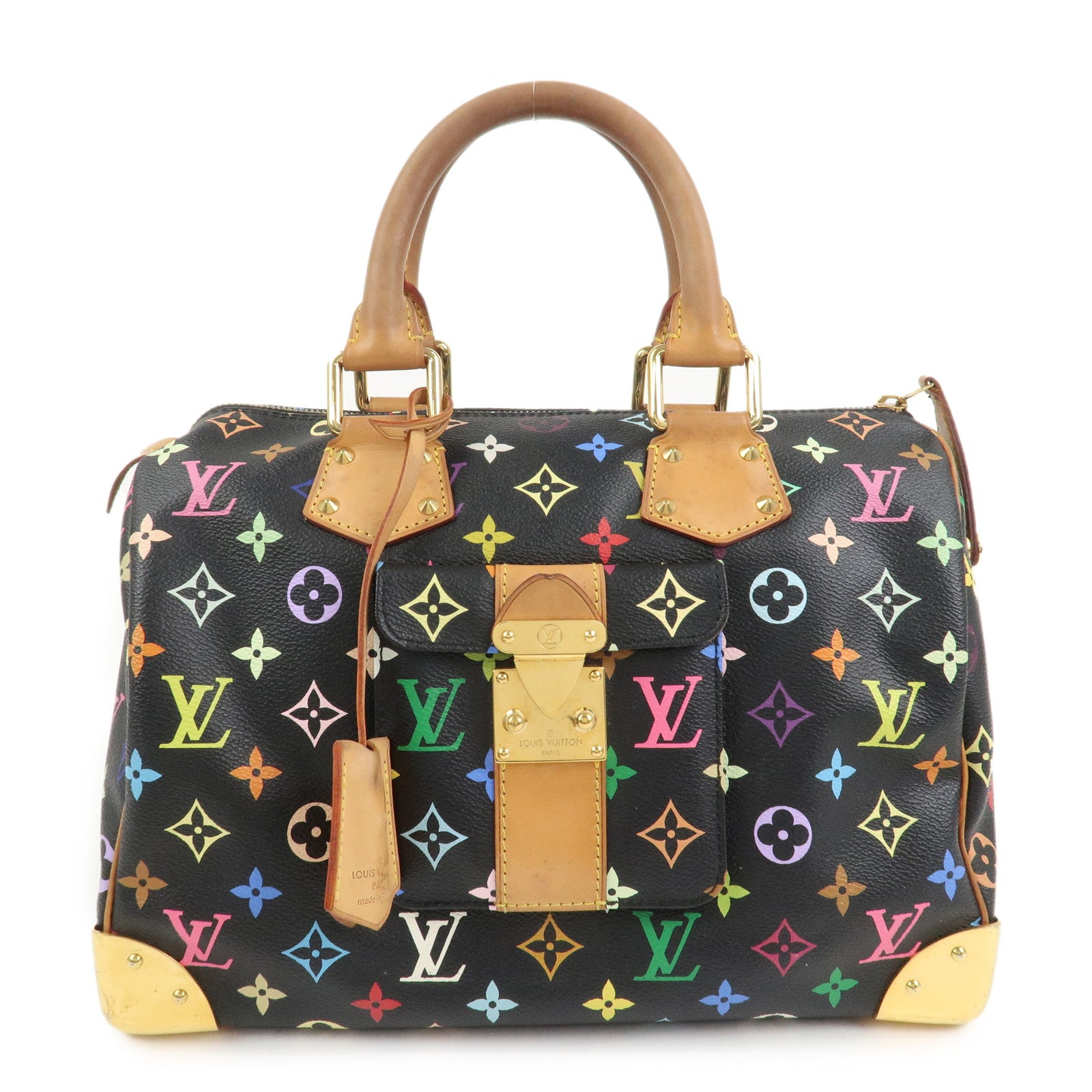 Louis Vuitton Monogram Multicolor Speedy 30 Hand Bag M92642
