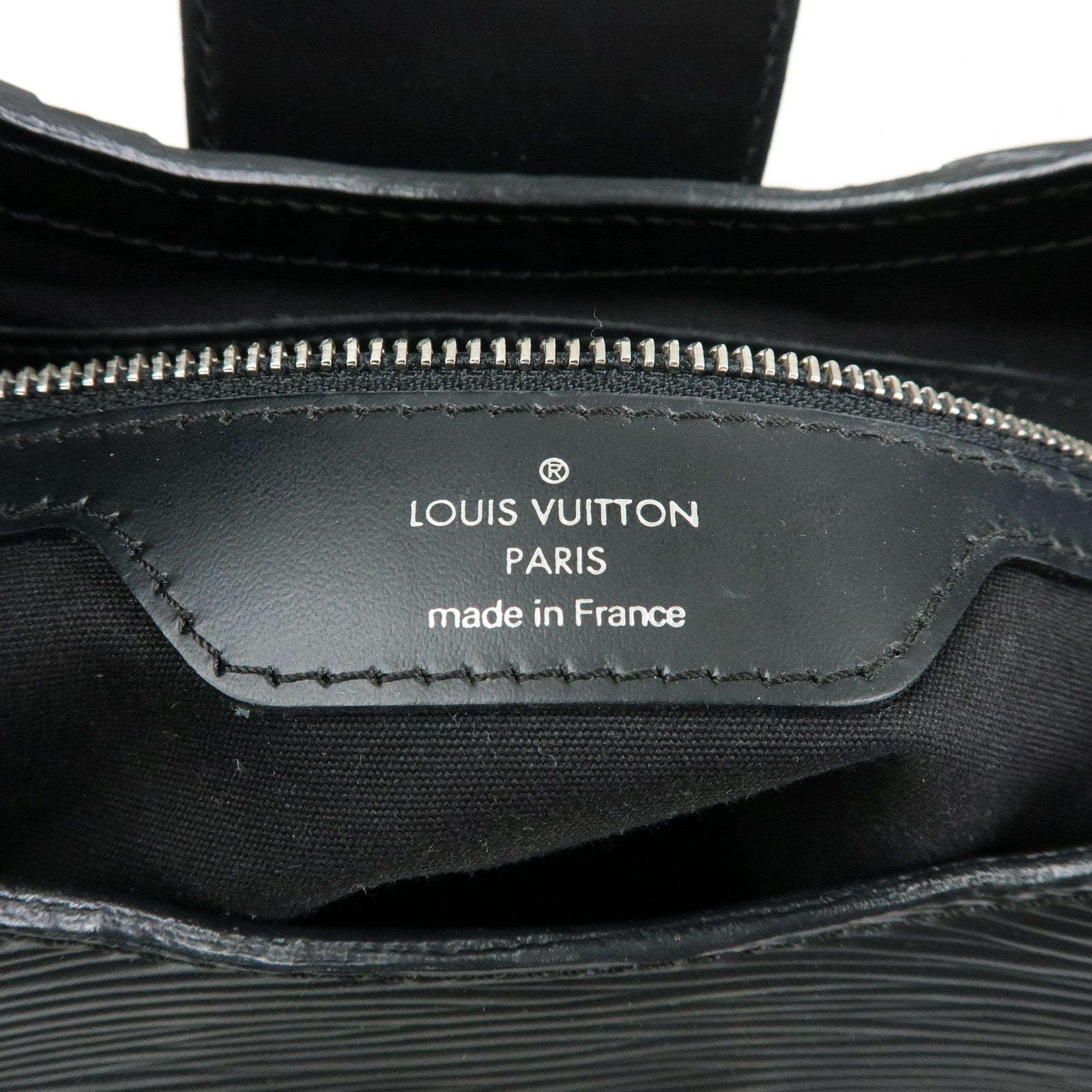 Louis Vuitton Epi Leather Sac Montaigne Hand Bag Noir Black M59302
