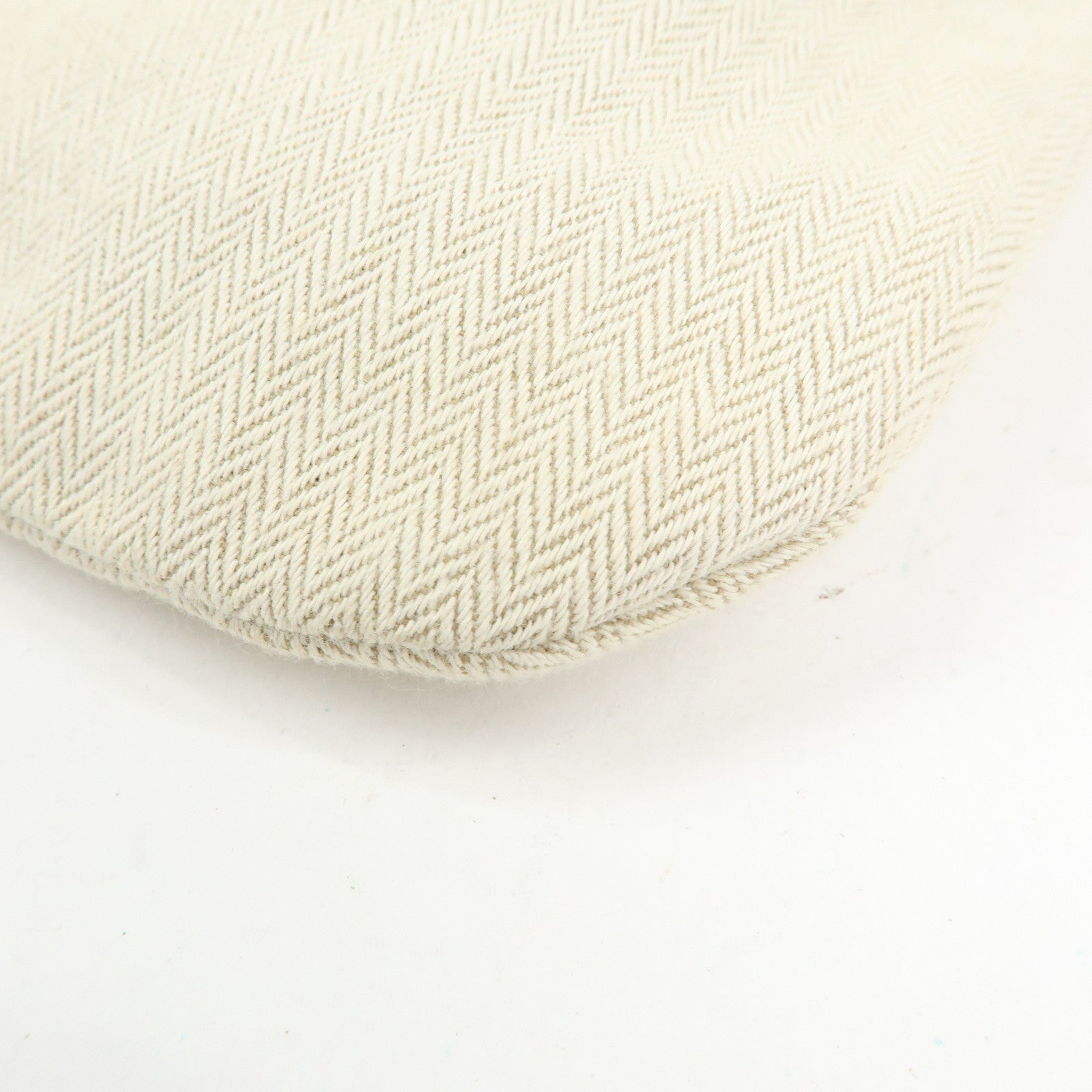 HERMES Aline GM Canvas Leather Shoulder Bag Hand Bag Natural