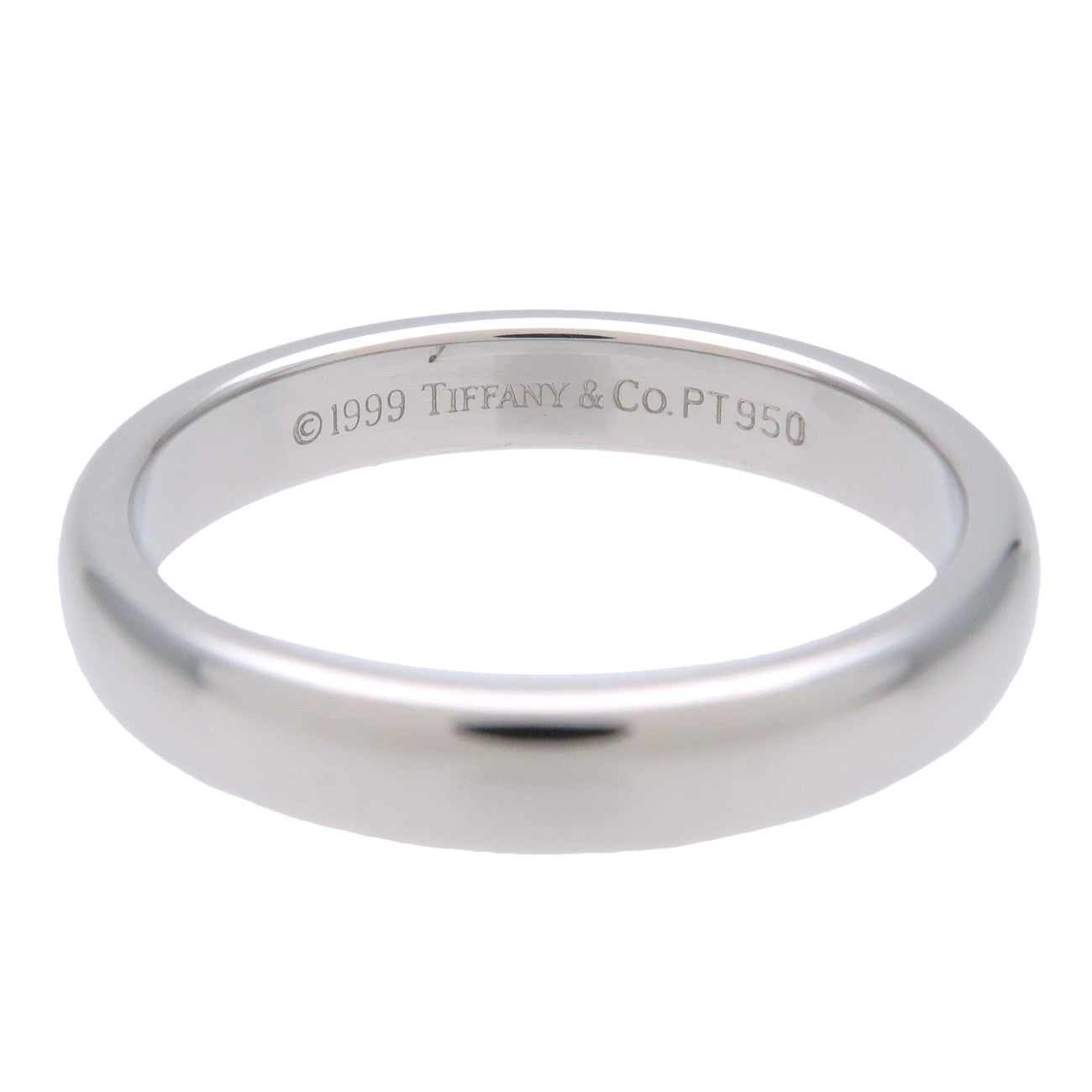 Tiffany & Co Classic Band Ring PT950 Platinum US4 EU46.5 HK8