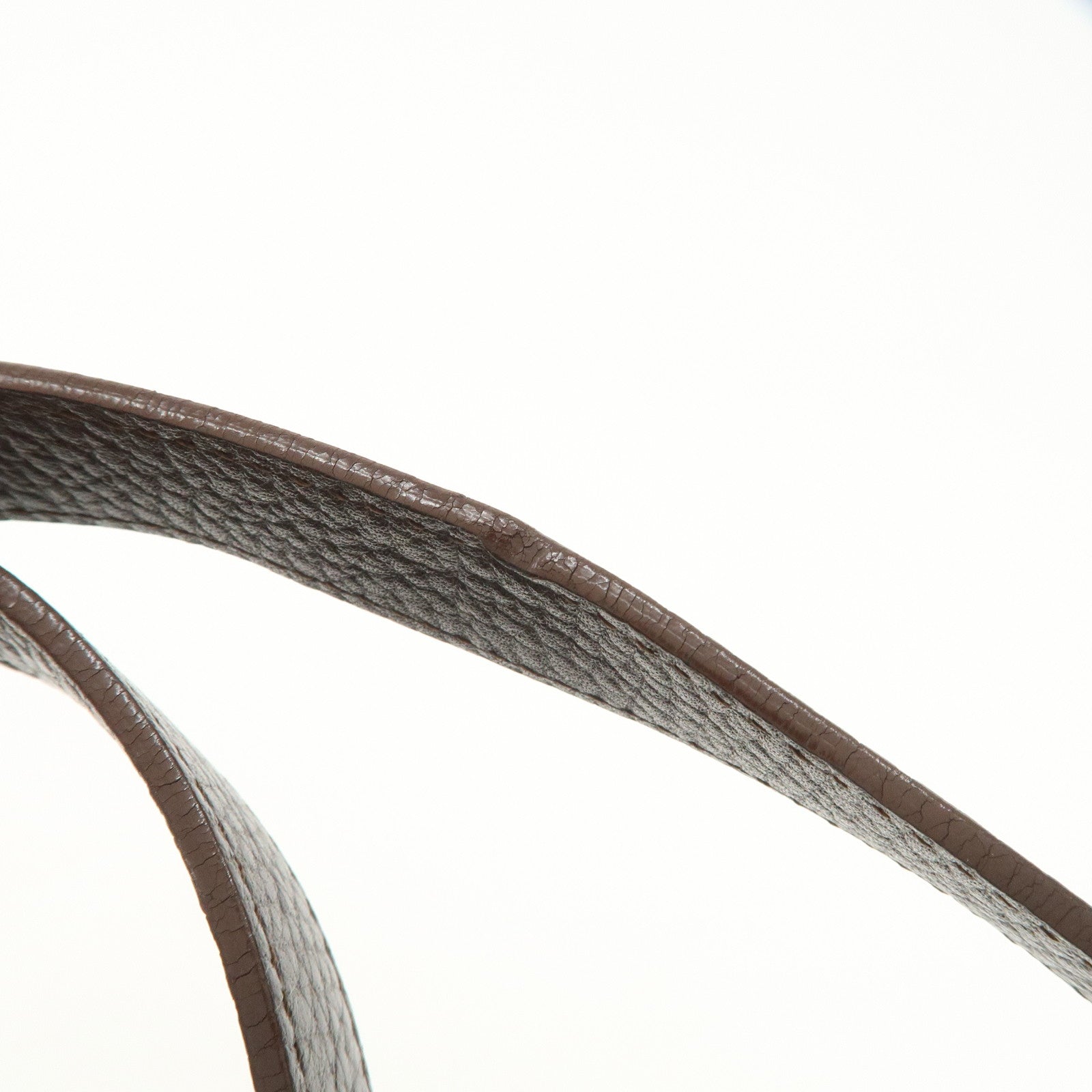 LOEWE Senda Logo Leather Shoulder Bag Crossbody Bag Brown