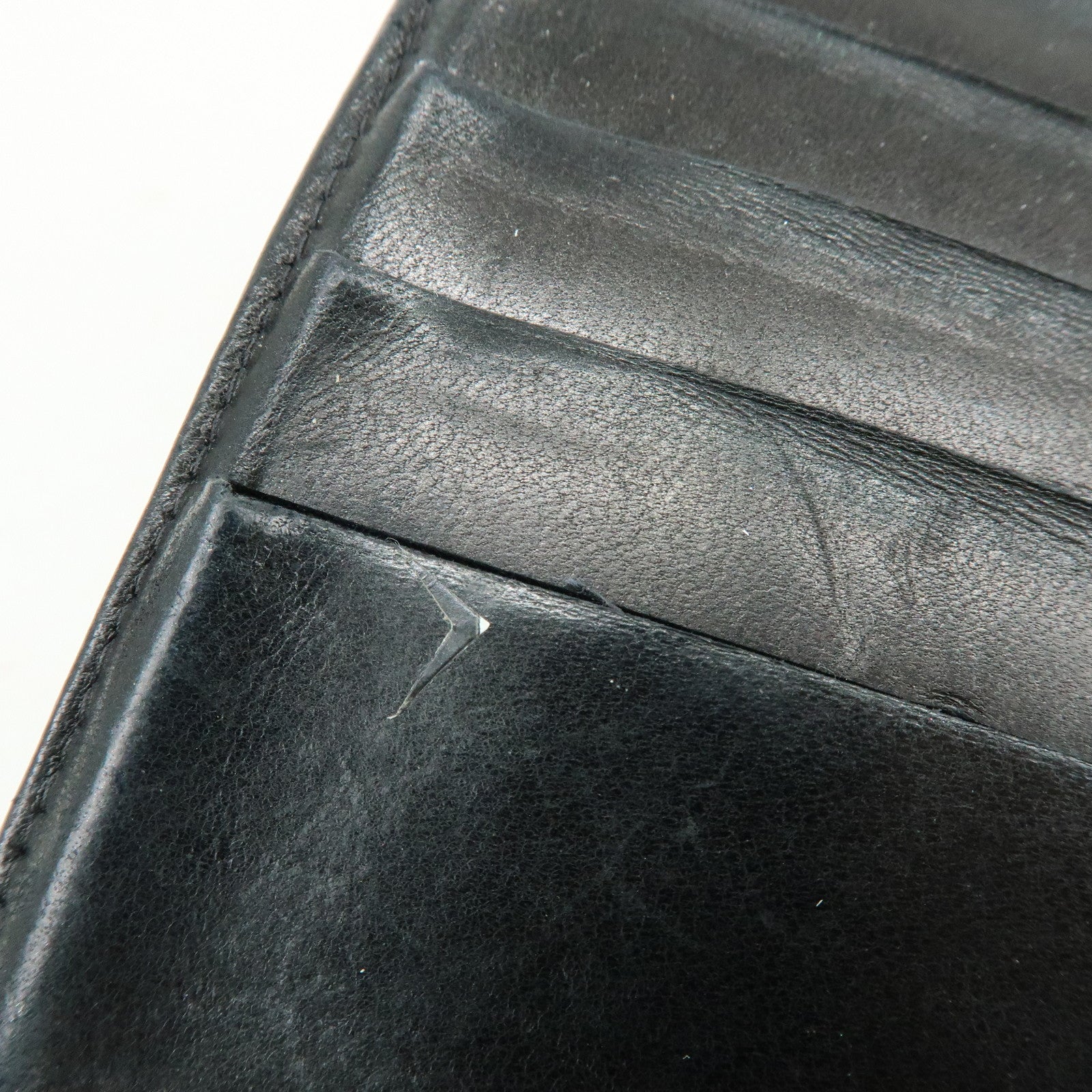 CHANEL COCO Mark Cavierskin Long Wallet Black