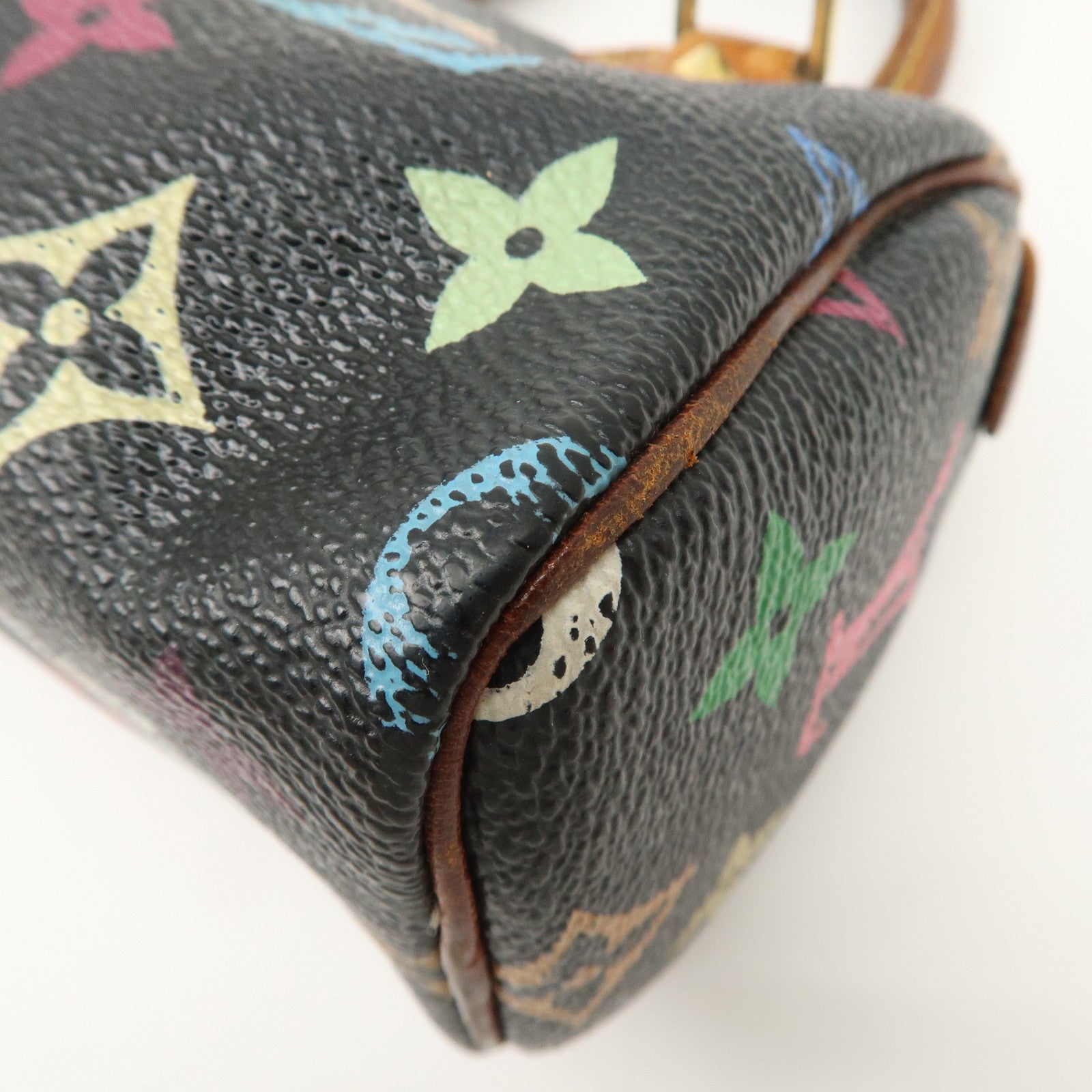 Louis Vuitton Monogram Multi Color Mini Speedy Mini Bag Noir M92644 Used