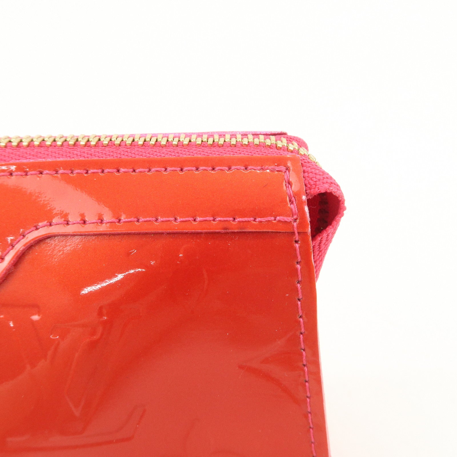 Louis Vuitton Monogram Vernis Trousse Cosmetic Pouch Red M93647