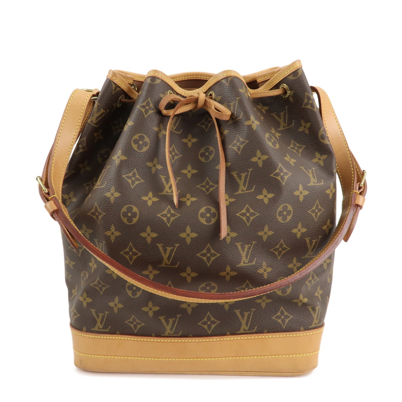 Louis Vuitton Monogram Noe Shoulder Bag Hand Bag Brown M42224 Used