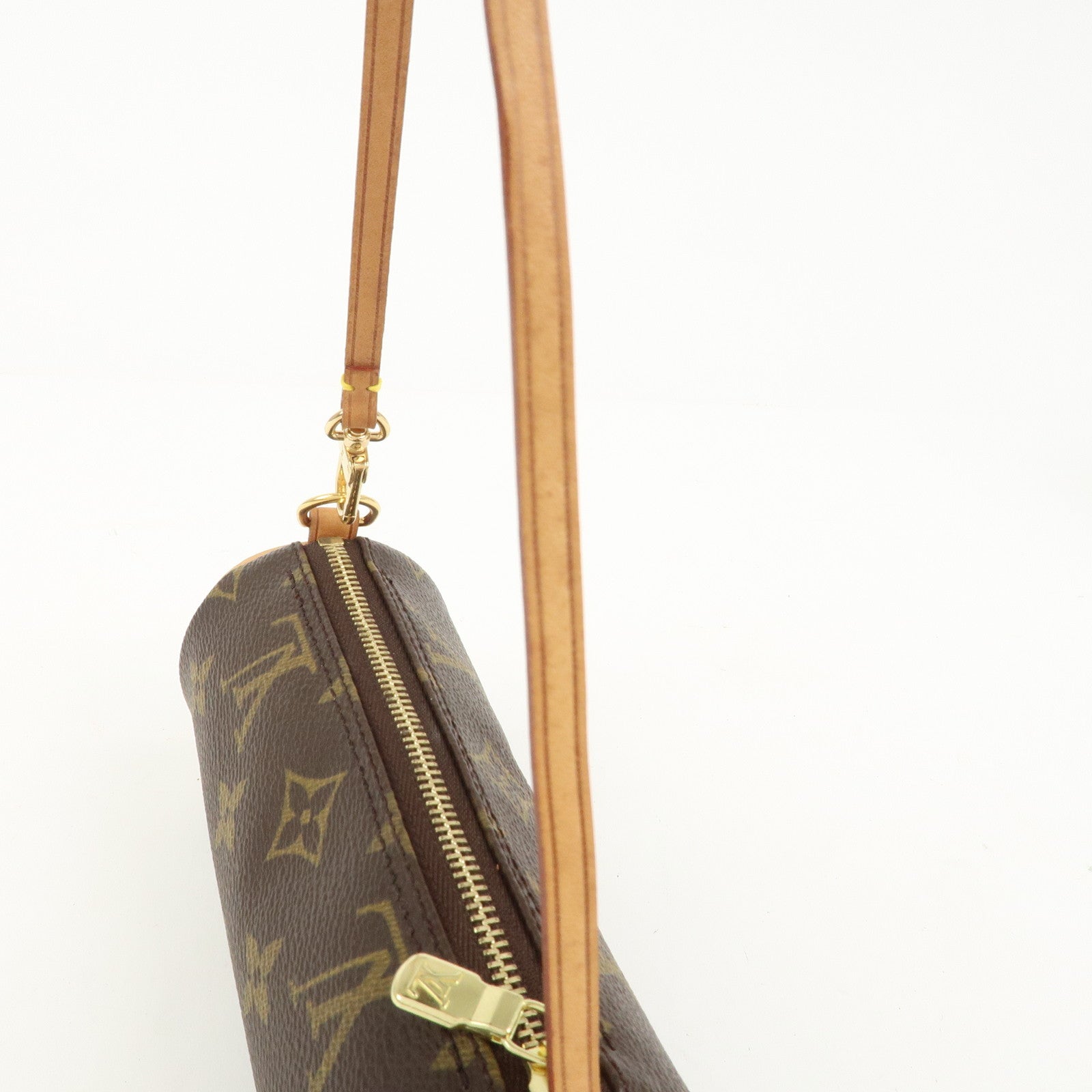 Louis Vuitton Monogram Mini Pouch for Papillon Bag Old Style Brown